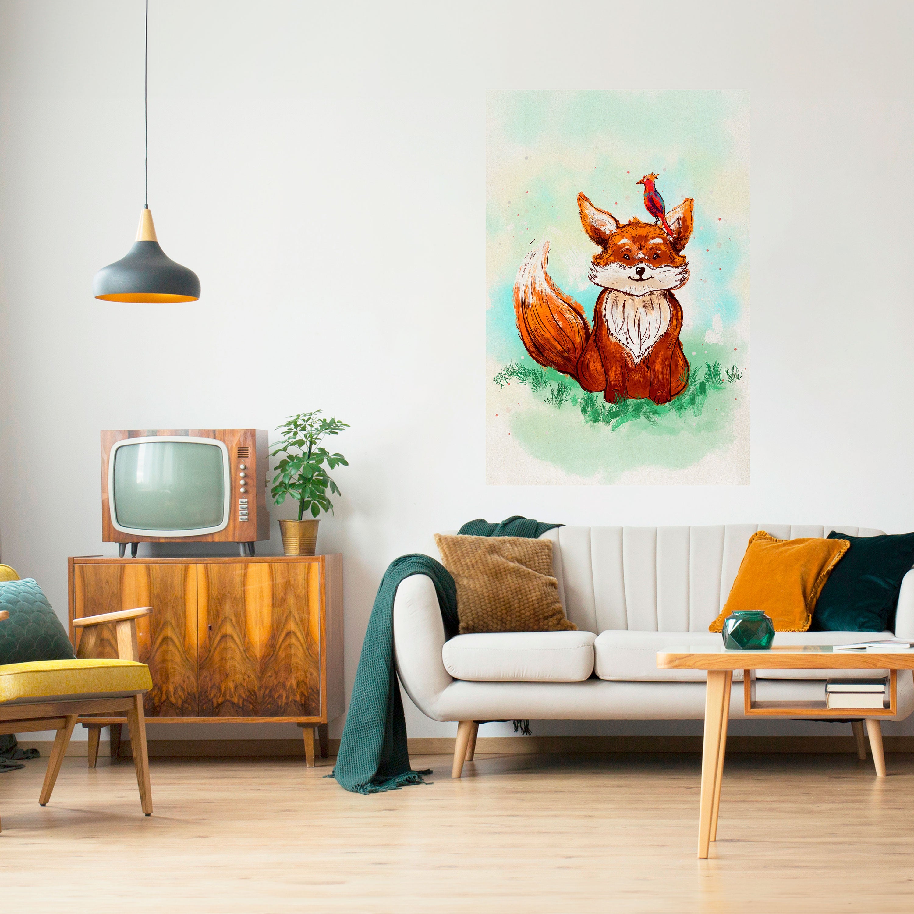 FOX FRIENDS Naklejka/Plakat pionowy