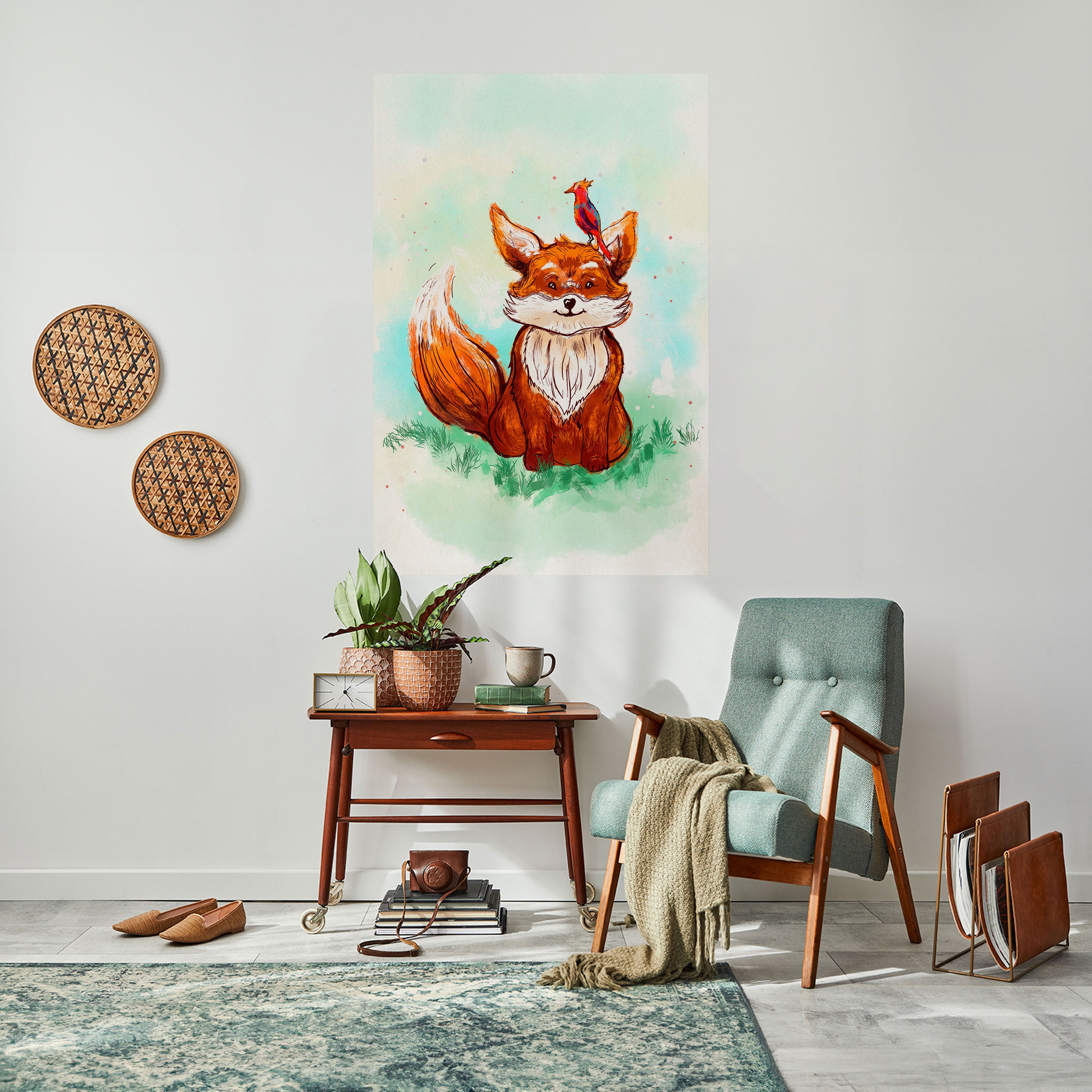 FOX FRIENDS Naklejka/Plakat pionowy