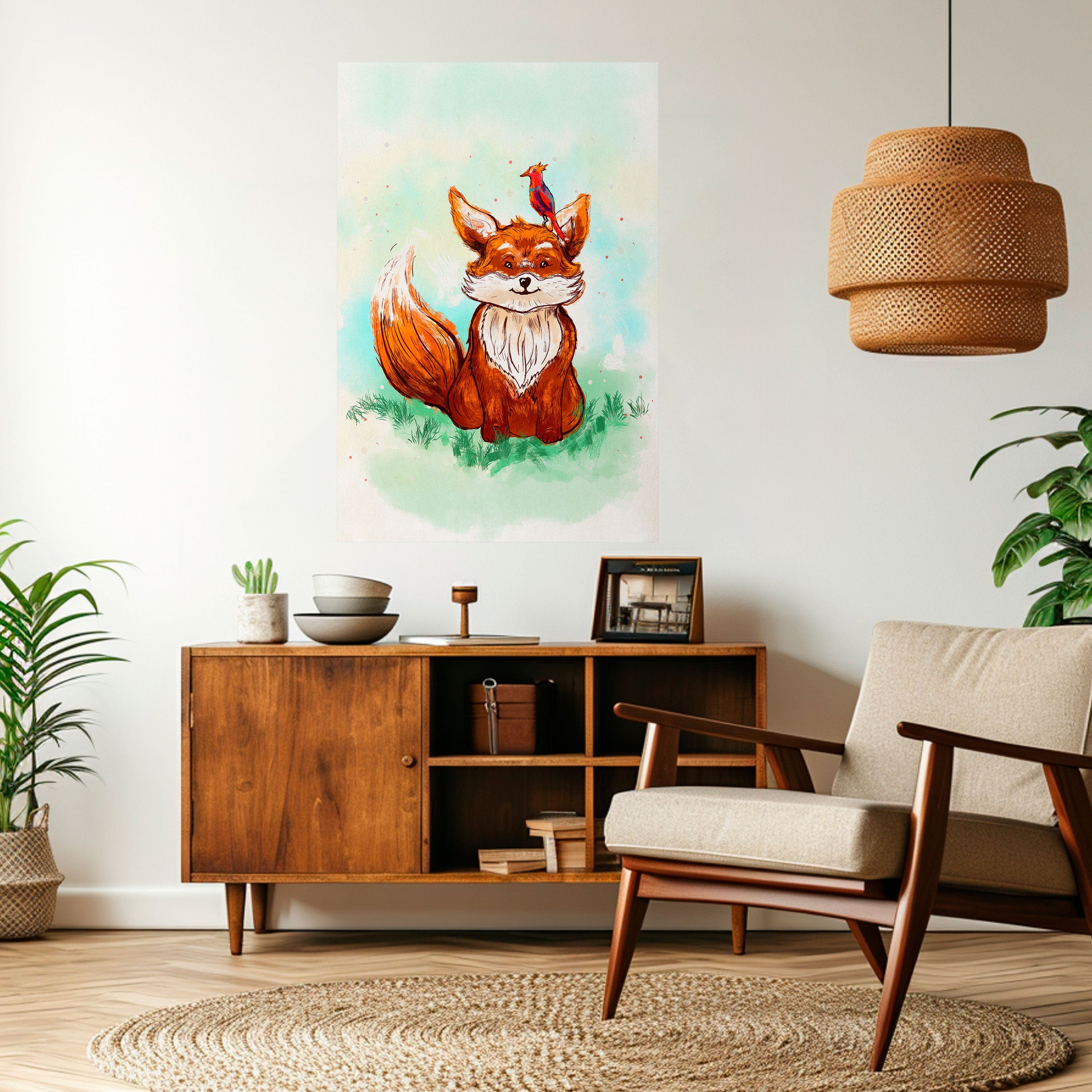 FOX FRIENDS Naklejka/Plakat pionowy