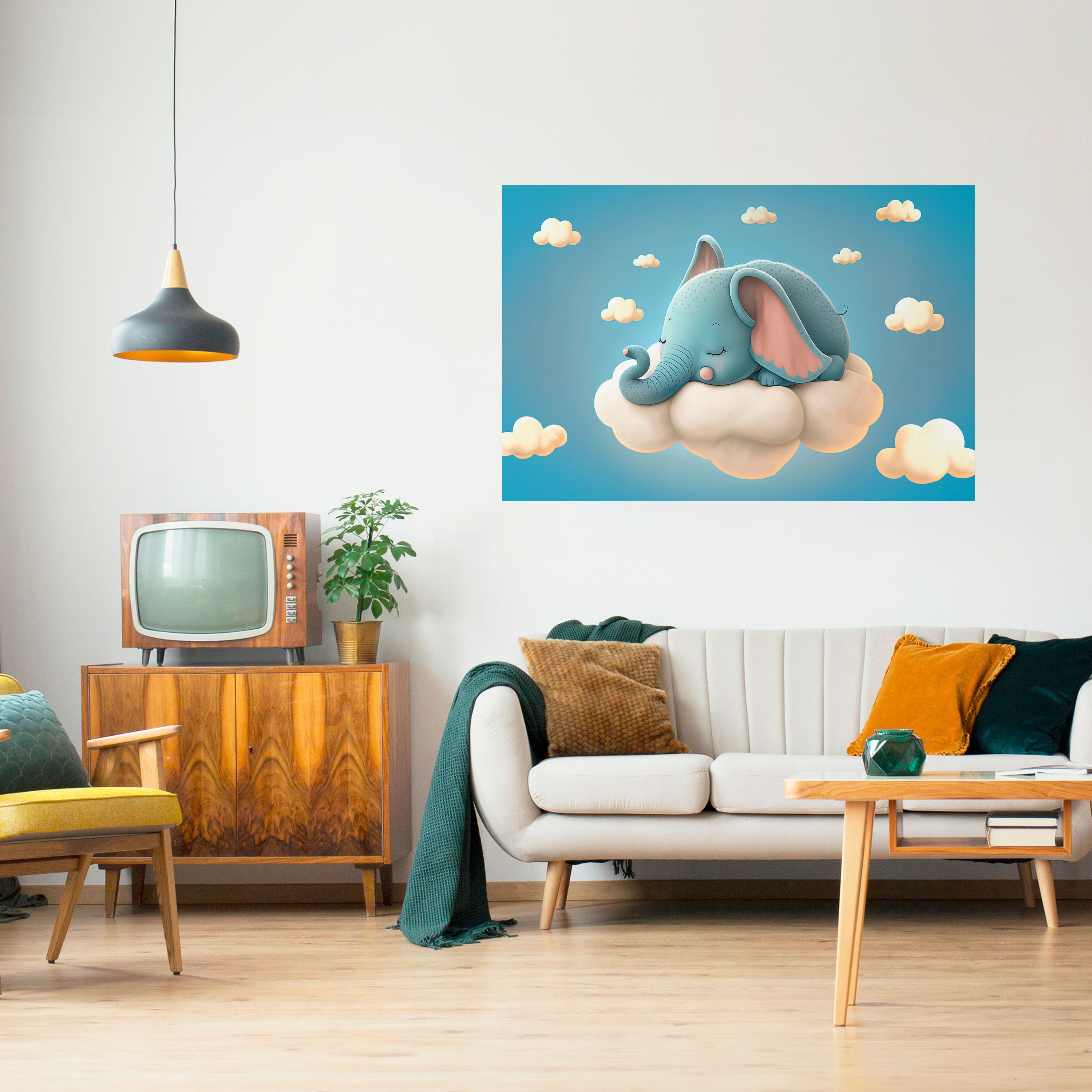 ELEPHANT DREAMS Naklejka/Plakat poziomy