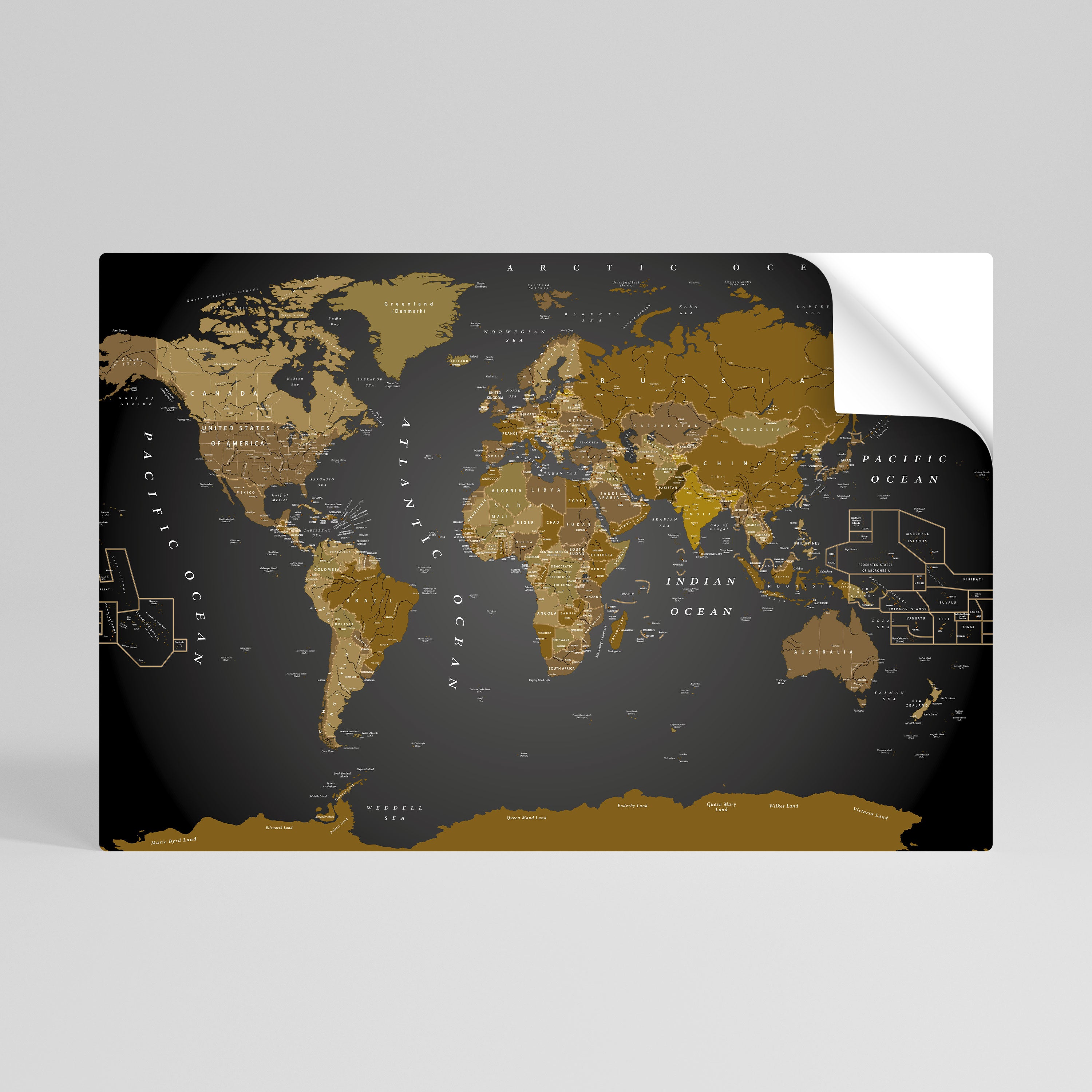 GLOBAL HARMONY MAP Naklejka/Plakat poziomy