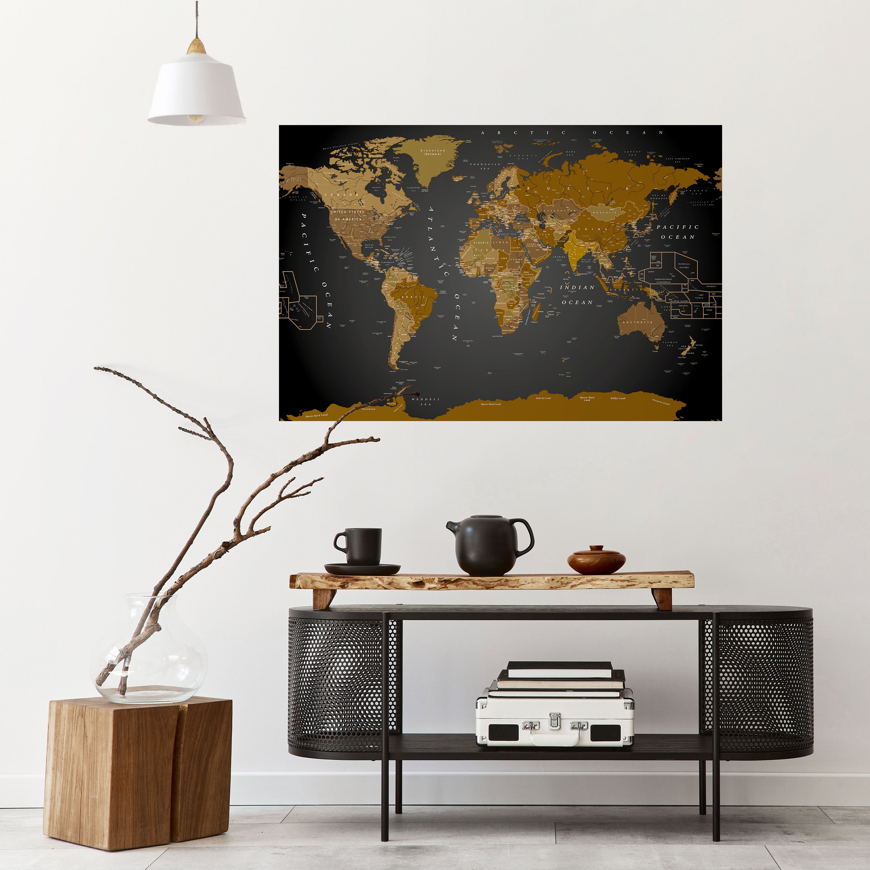 GLOBAL HARMONY MAP Naklejka/Plakat poziomy