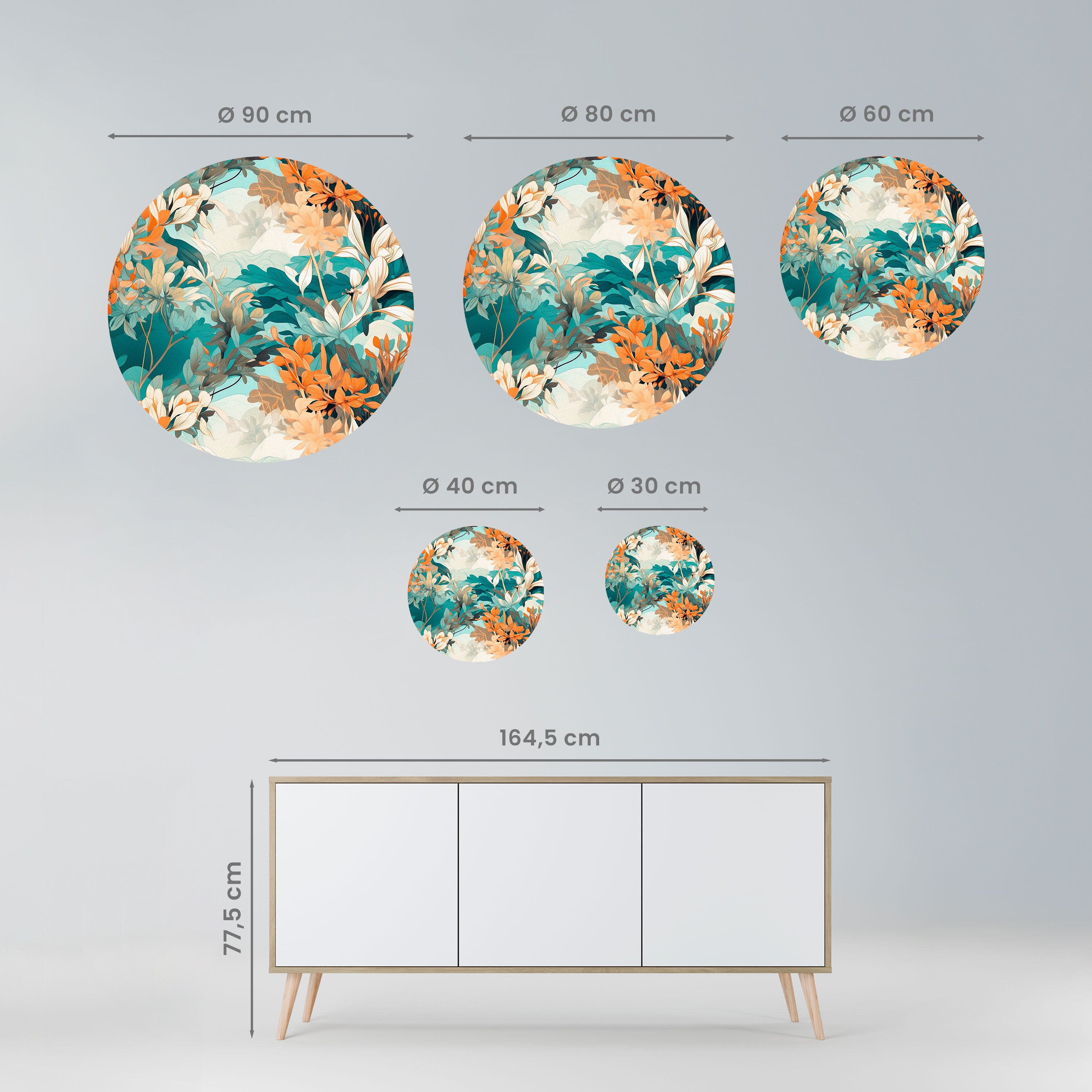 BLOOM BALLET Naklejka okrągła