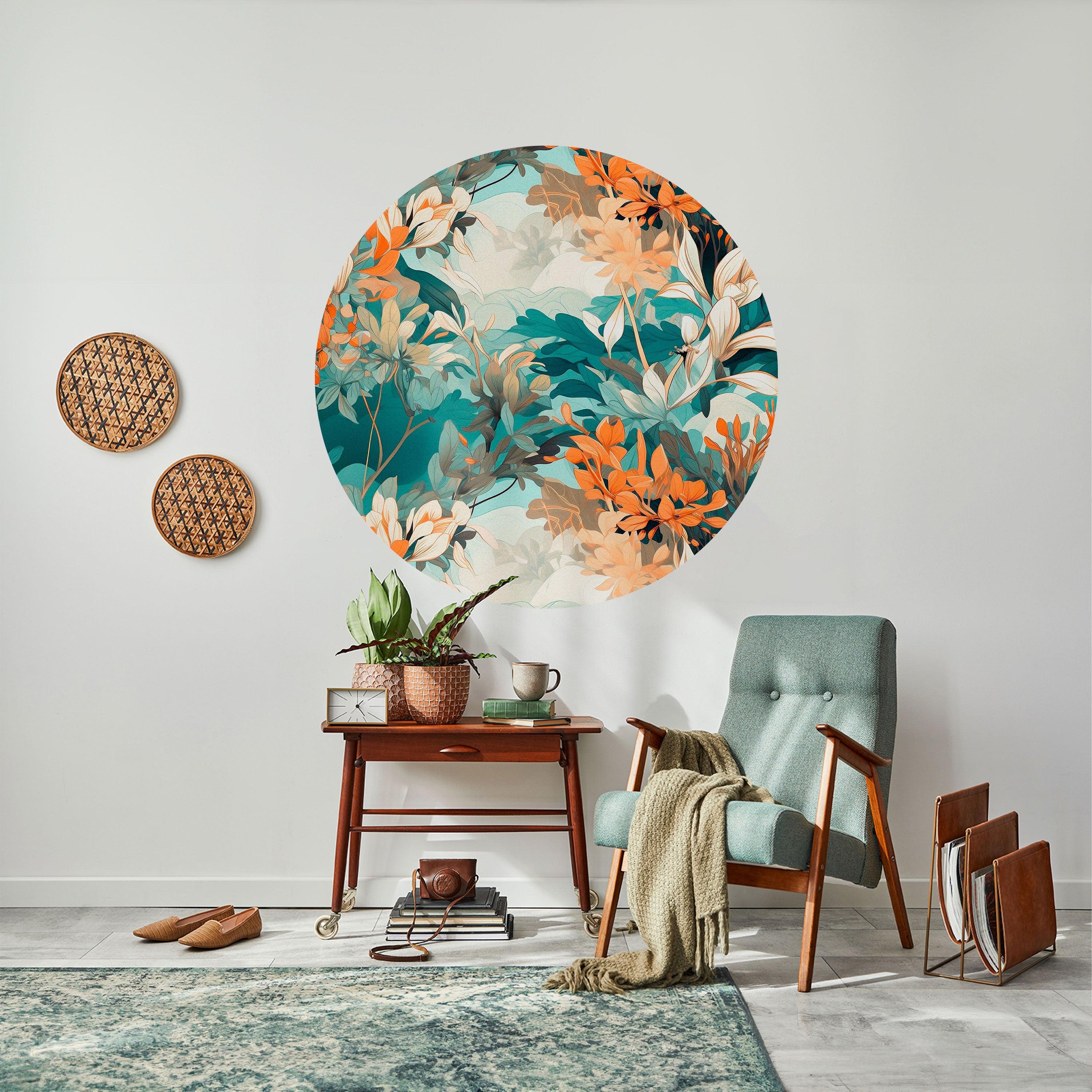 BLOOM BALLET Naklejka okrągła