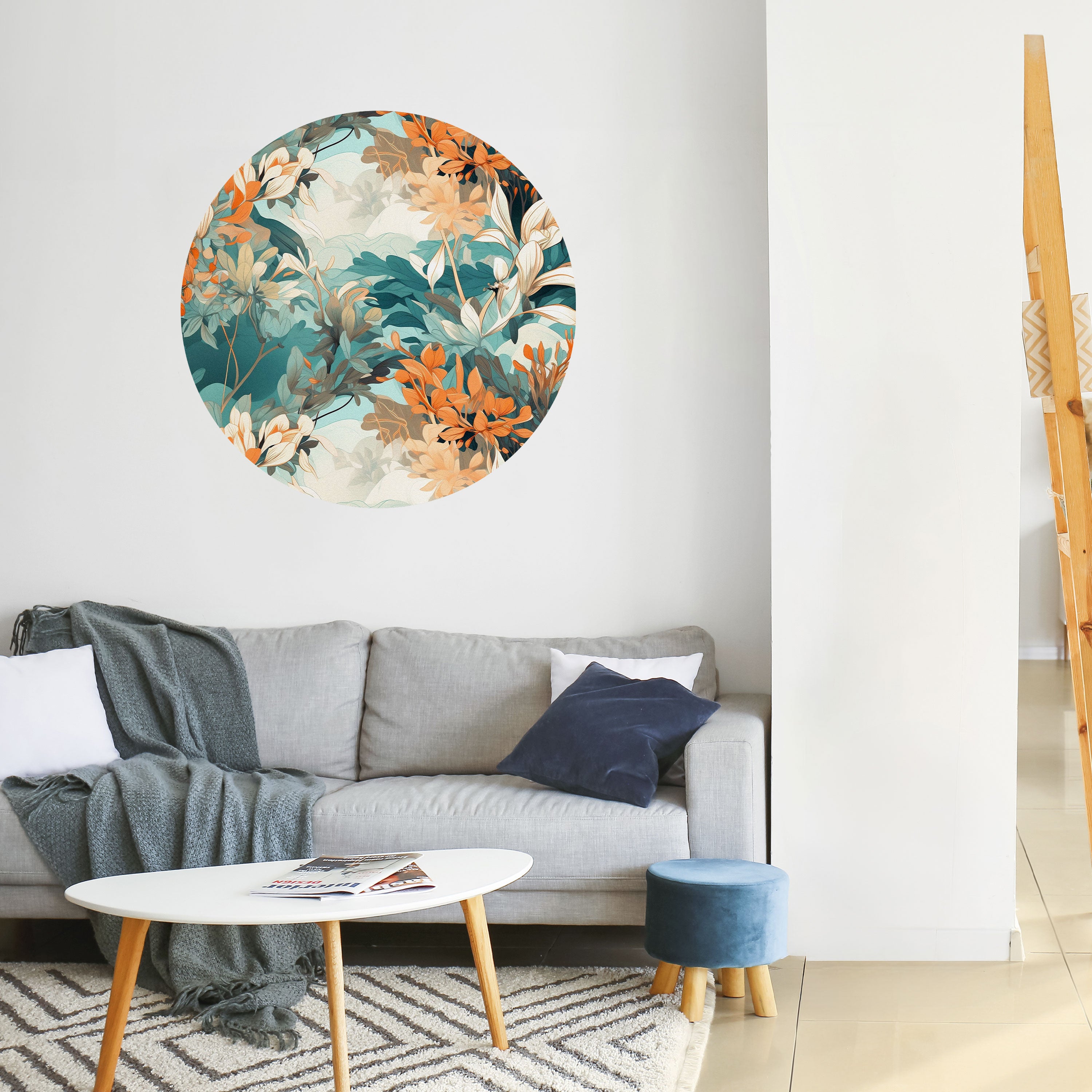 BLOOM BALLET Naklejka okrągła