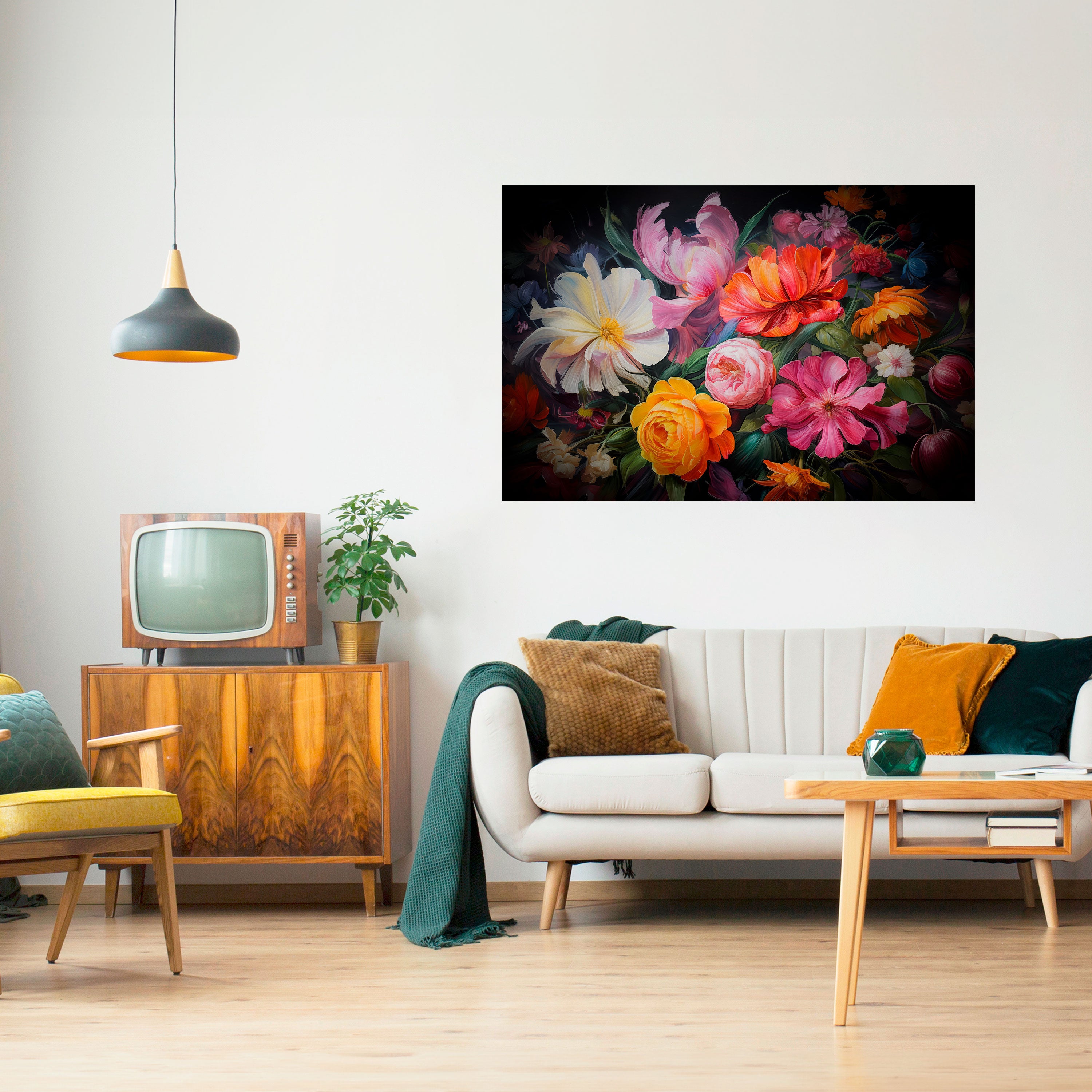 EPHEMERAL BOUQUET Naklejka/Plakat poziomy