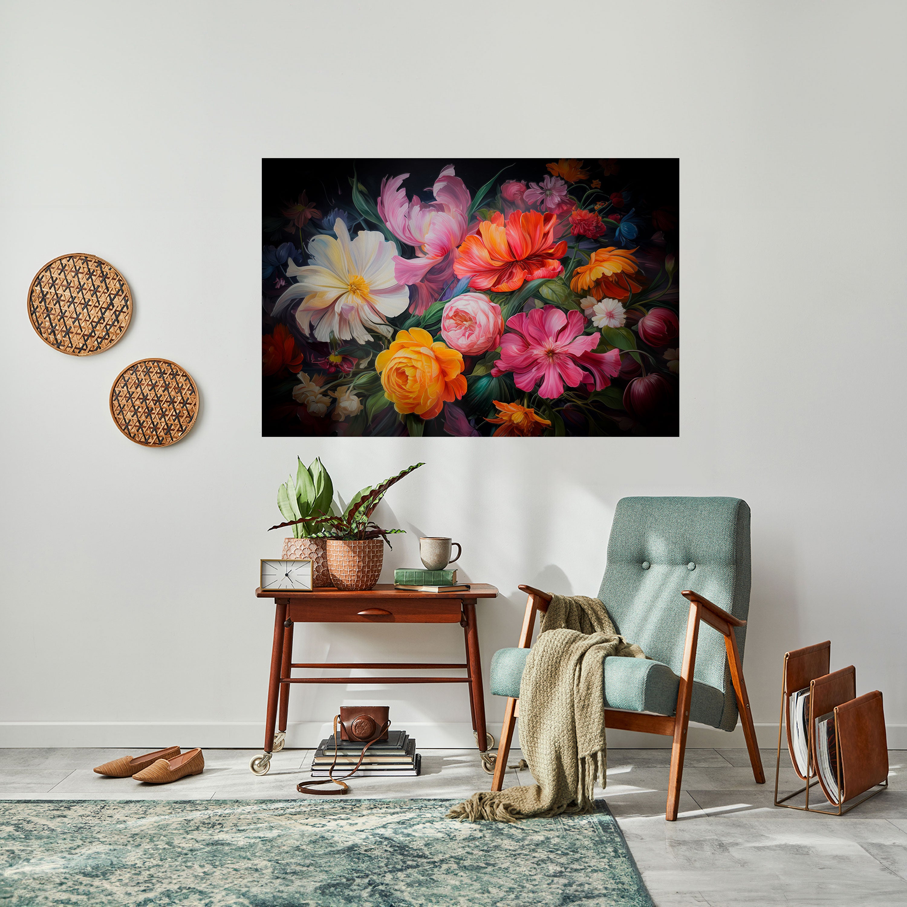 EPHEMERAL BOUQUET Naklejka/Plakat poziomy