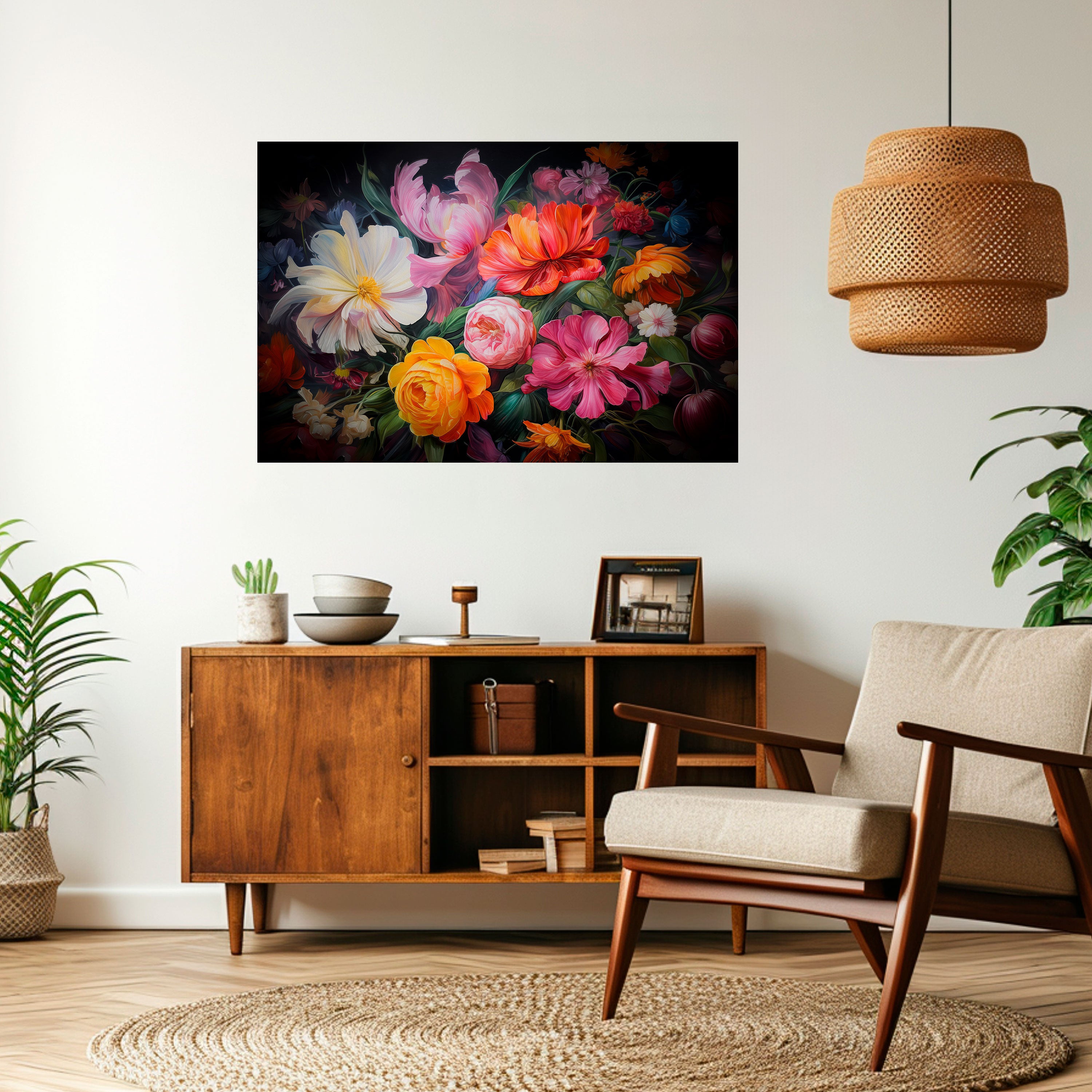 EPHEMERAL BOUQUET Naklejka/Plakat poziomy