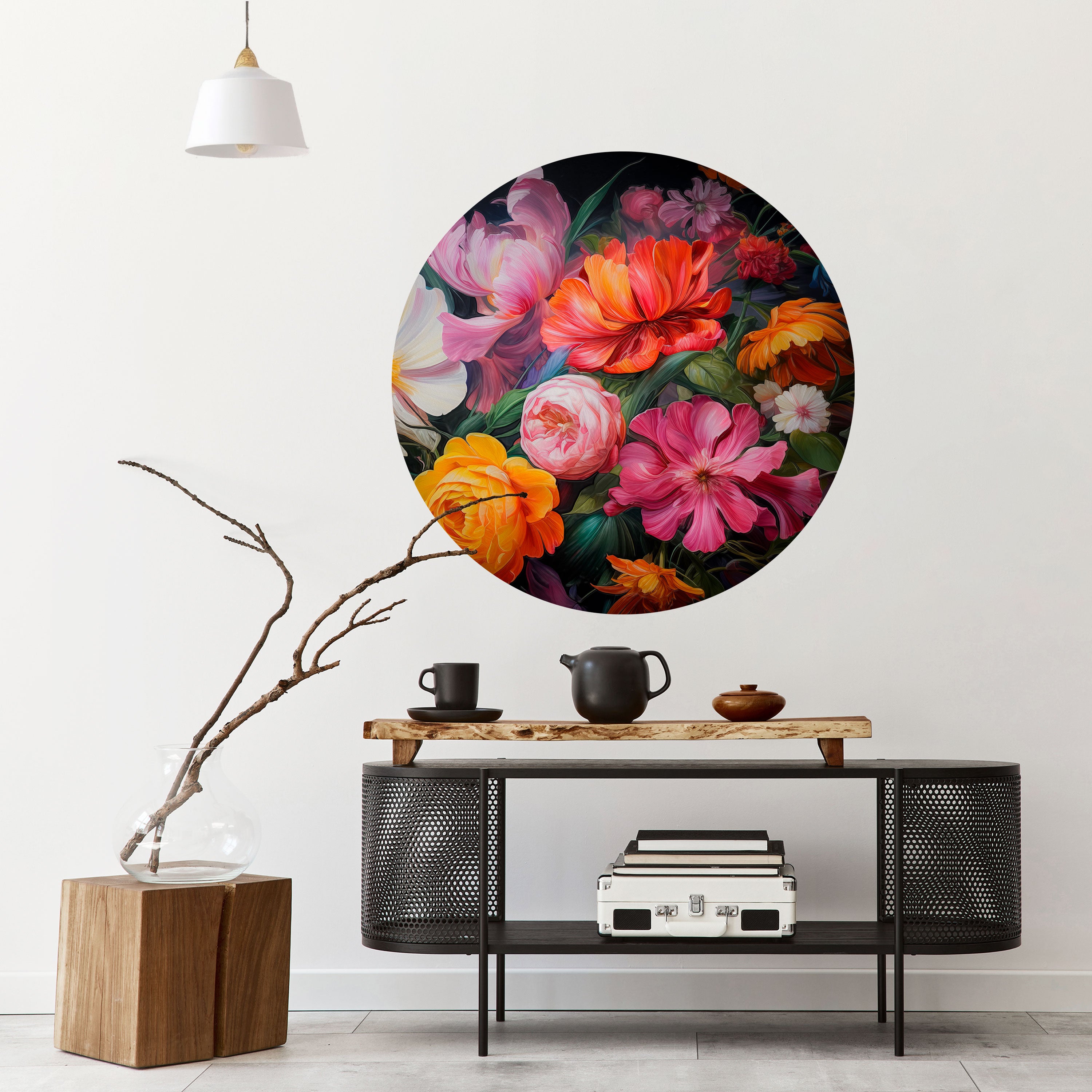 EPHEMERAL BOUQUET Naklejka okrągła