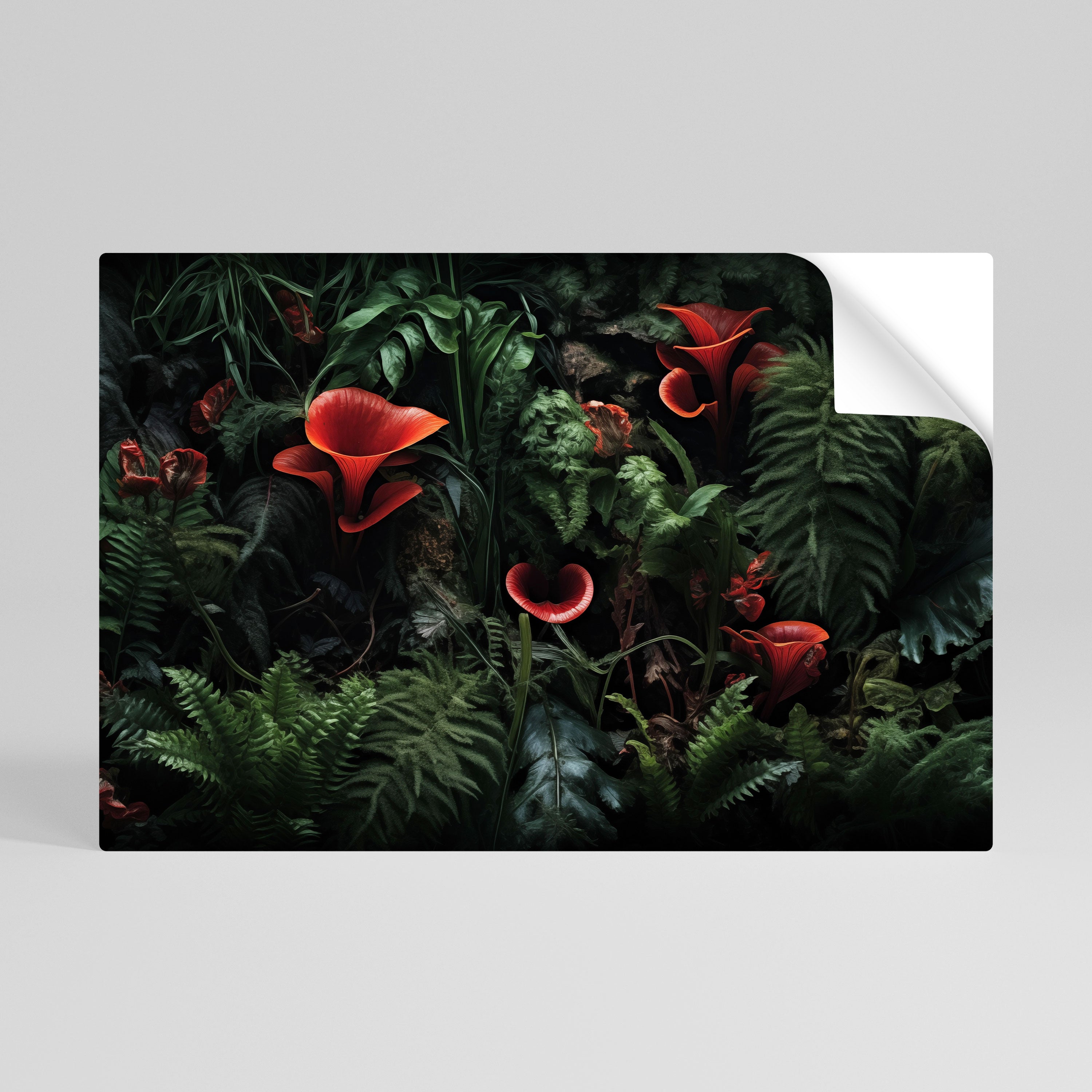 CRIMSON FERNS Naklejka/Plakat poziomy
