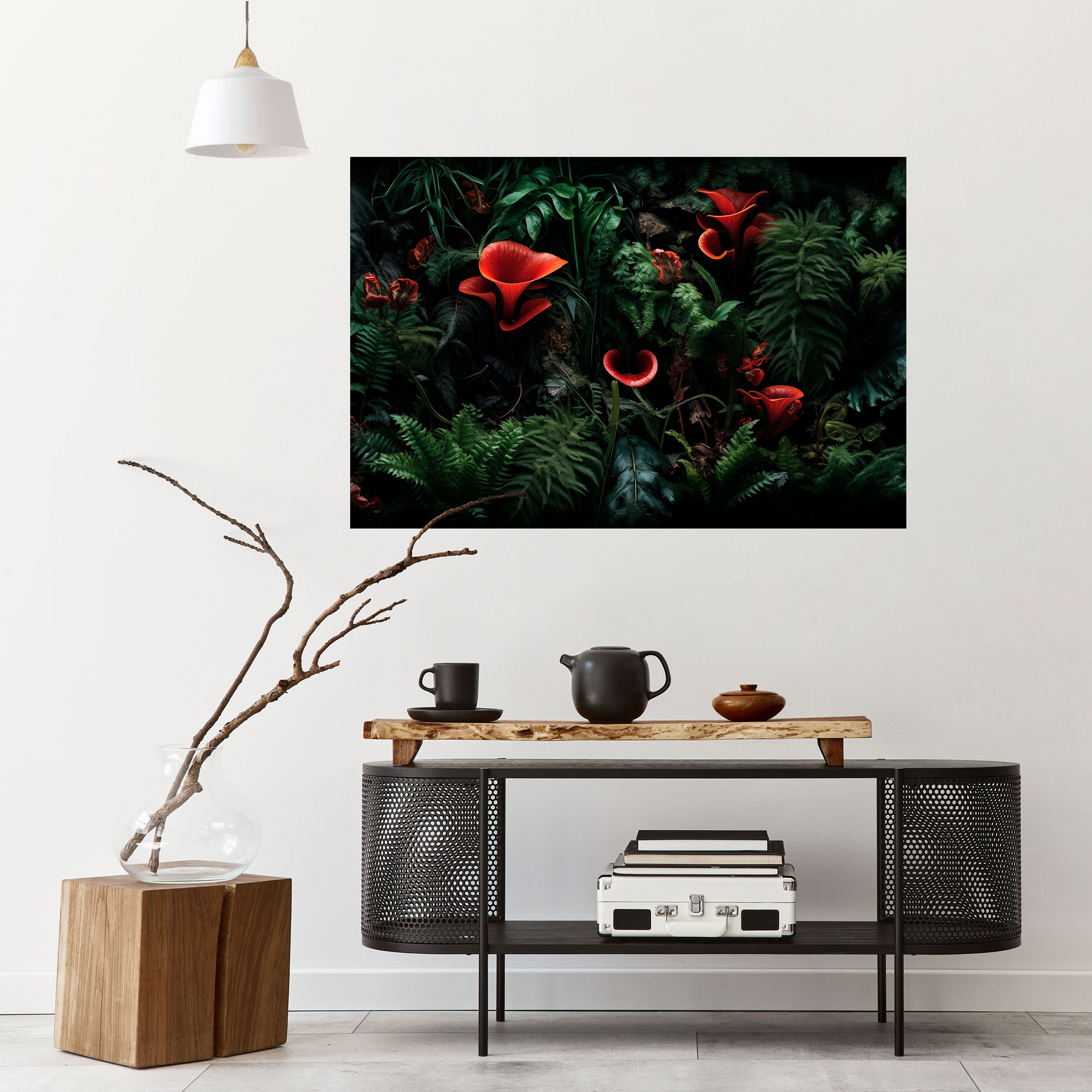 CRIMSON FERNS Naklejka/Plakat poziomy