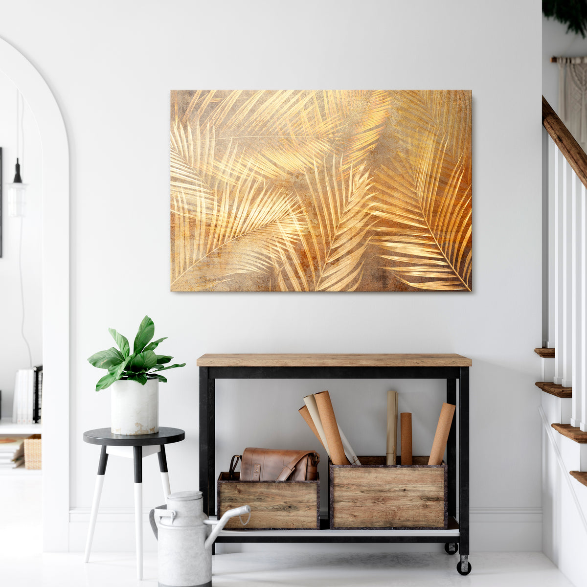 GOLDEN PALM DREAMSCAPE Poziomy obraz na płótnie