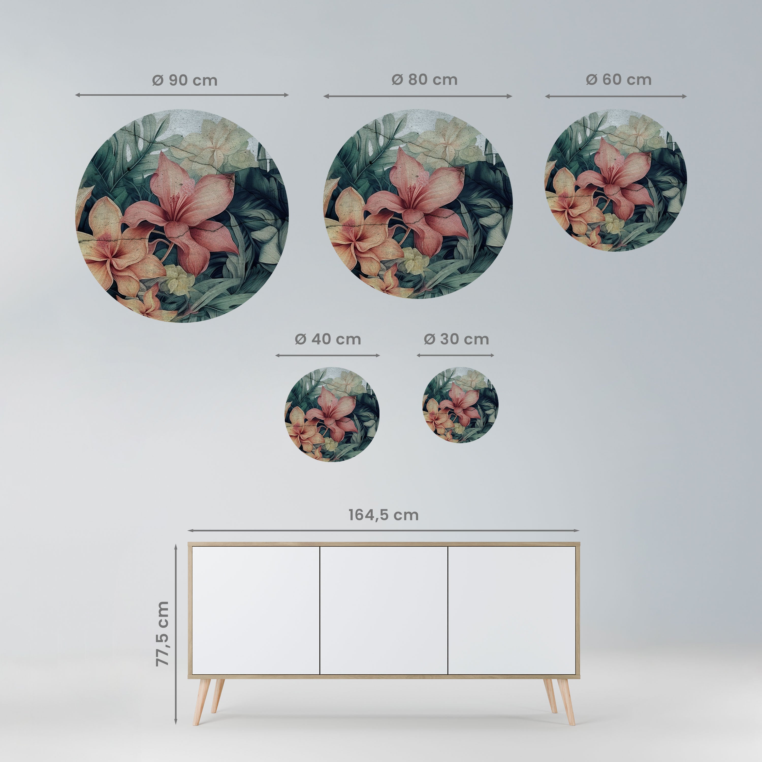 HEAVENLY BLOOM Naklejka okrągła