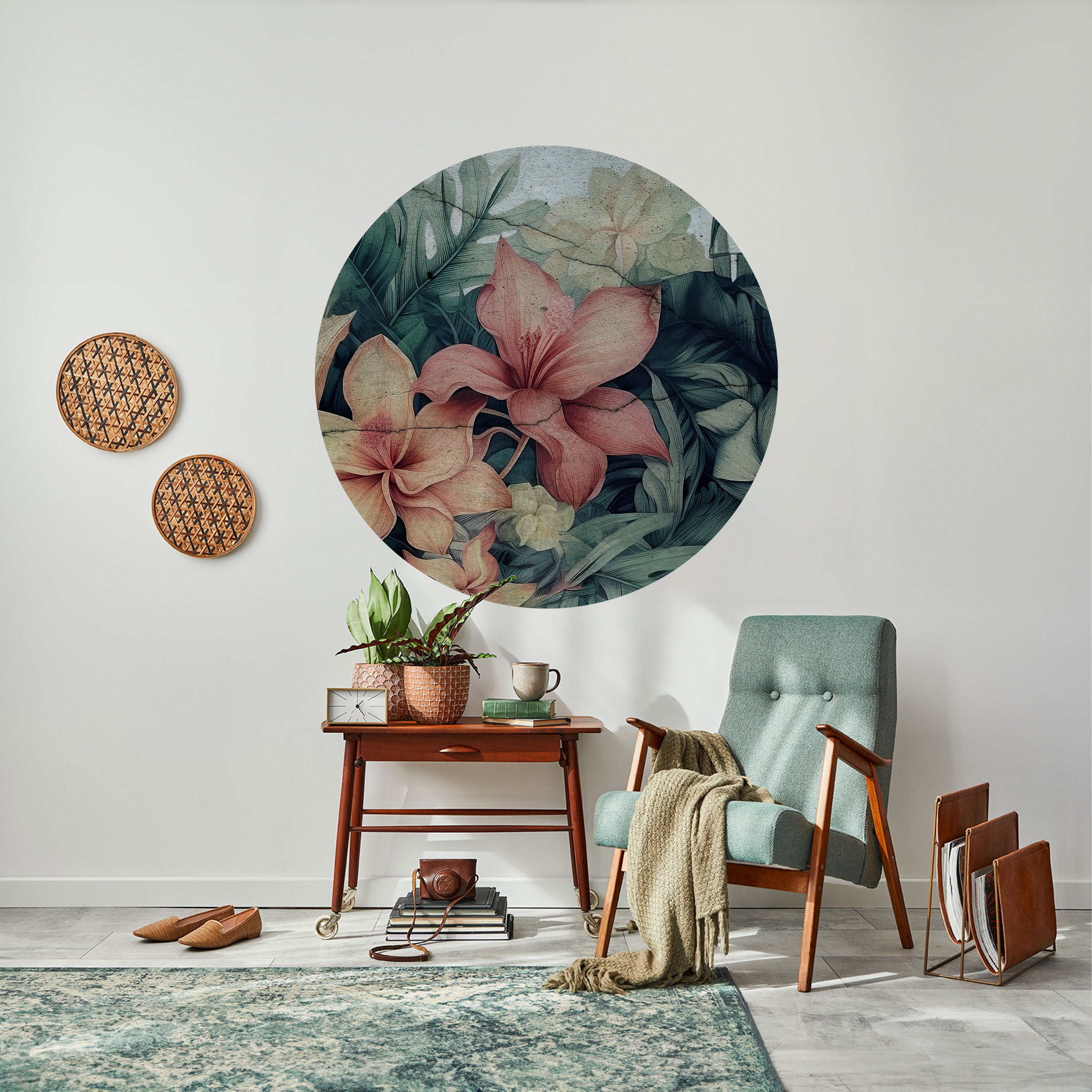 HEAVENLY BLOOM Naklejka okrągła