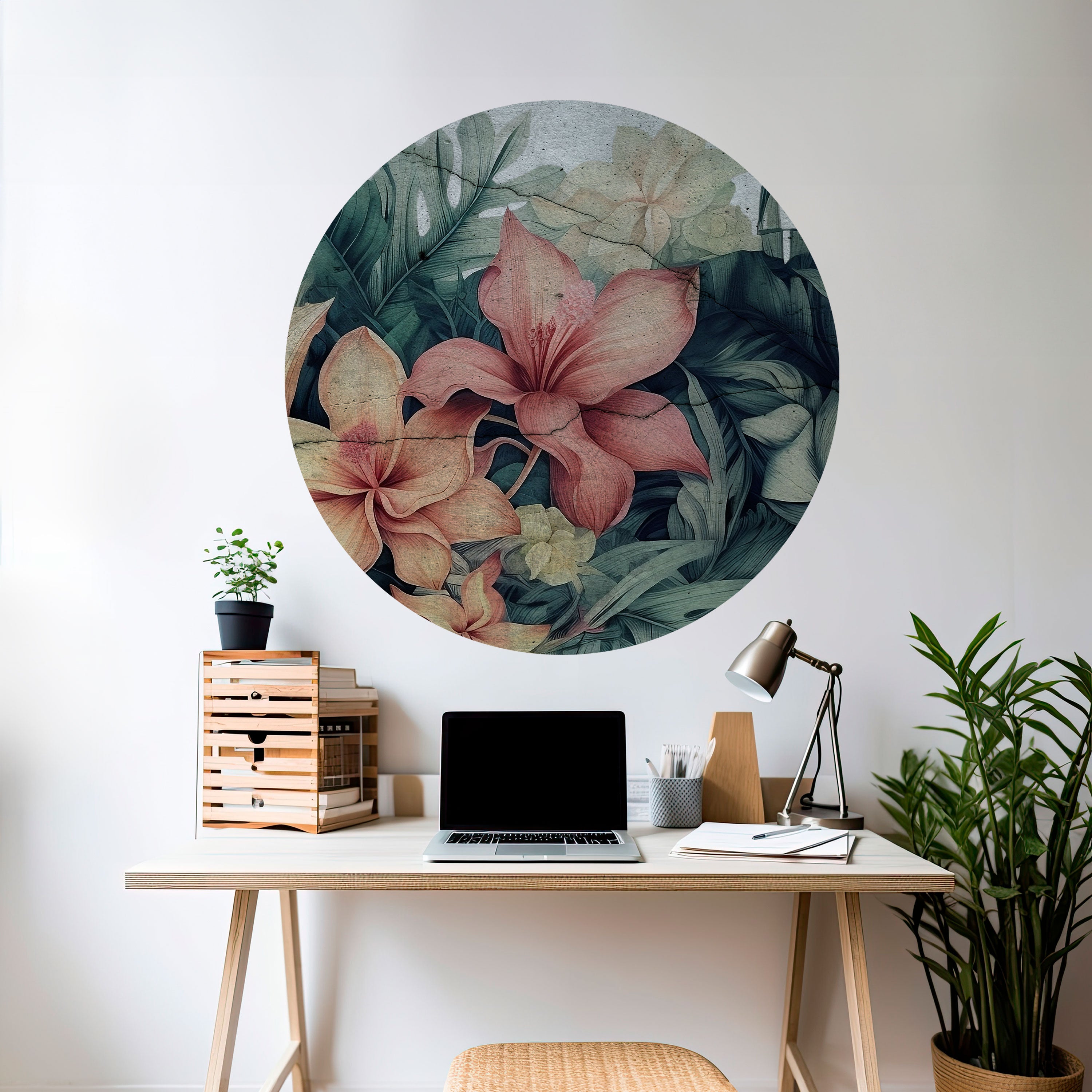 HEAVENLY BLOOM Naklejka okrągła