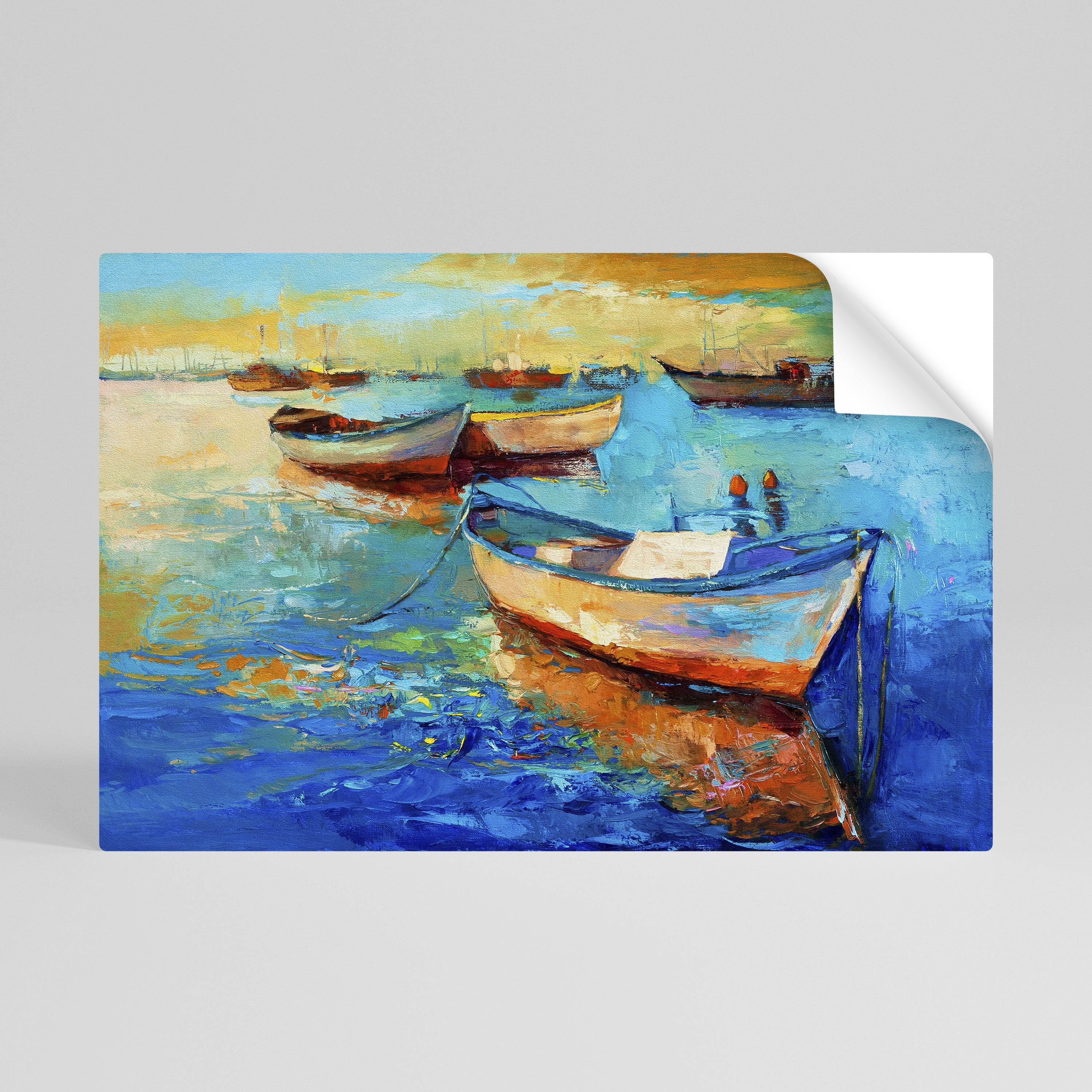 SERENE BOAT ESCAPADE Naklejka/Plakat poziomy