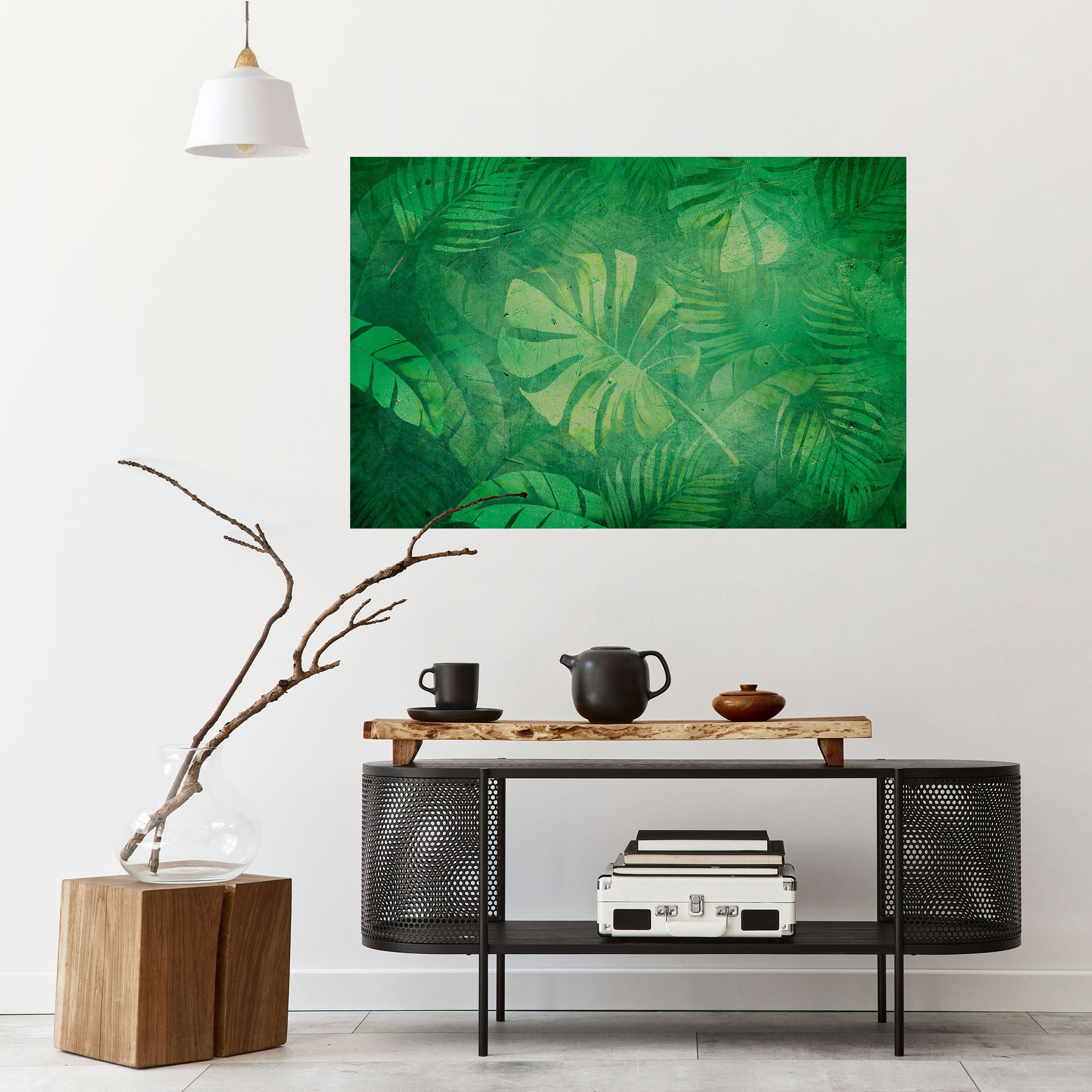 SUBTLE GREEN SYMPHONY Naklejka/Plakat poziomy