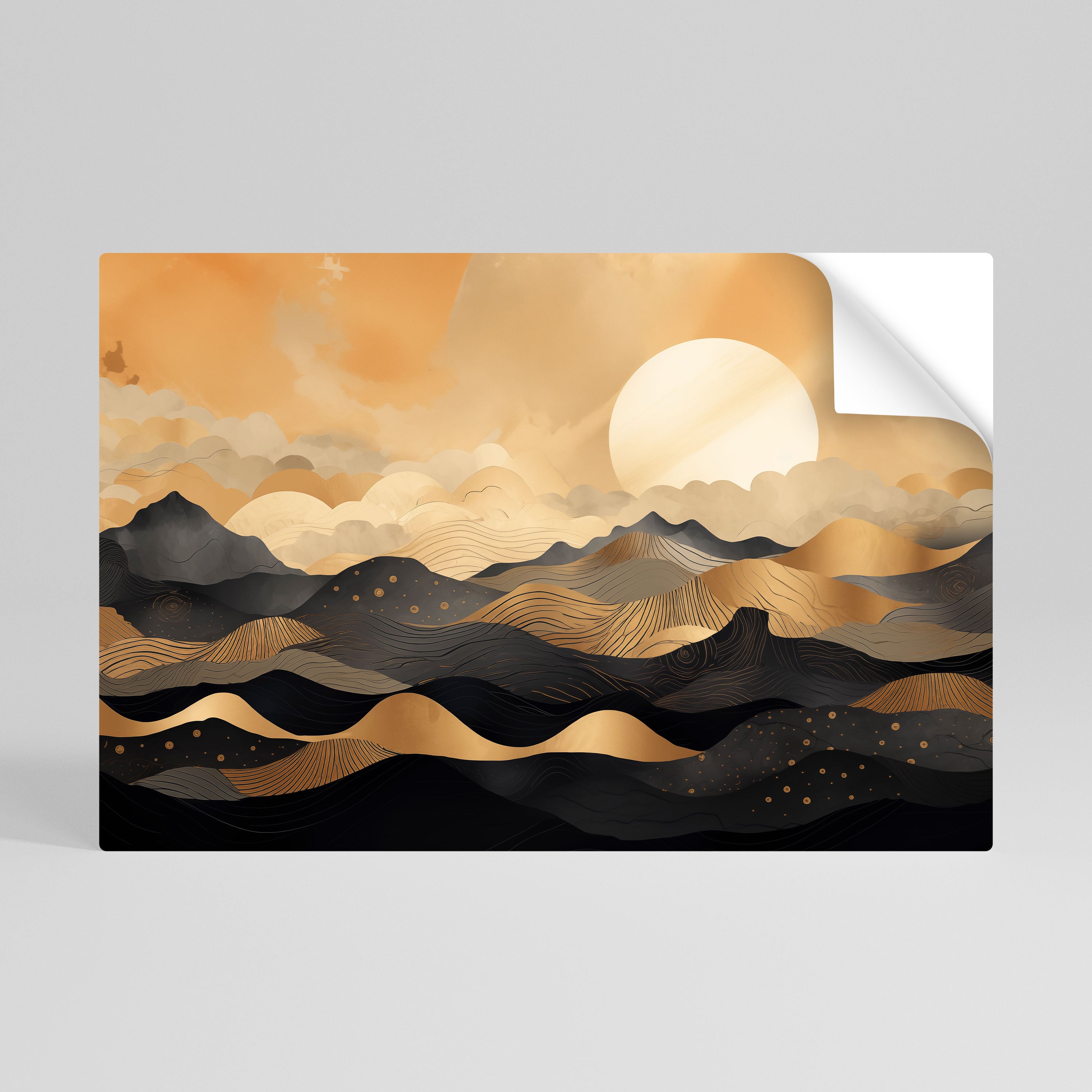 MYSTICAL SUNSET HORIZON Naklejka/Plakat poziomy