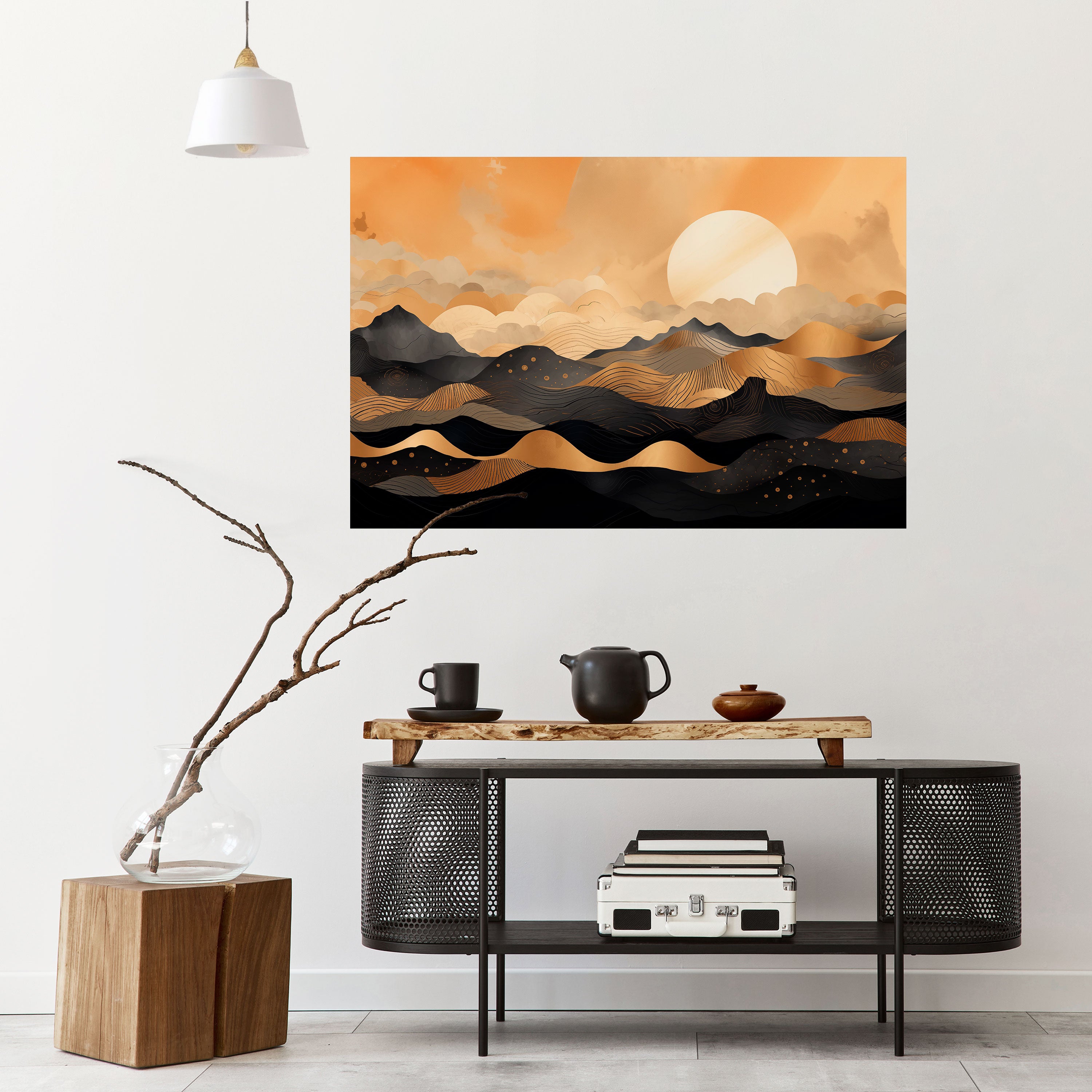 MYSTICAL SUNSET HORIZON Naklejka/Plakat poziomy