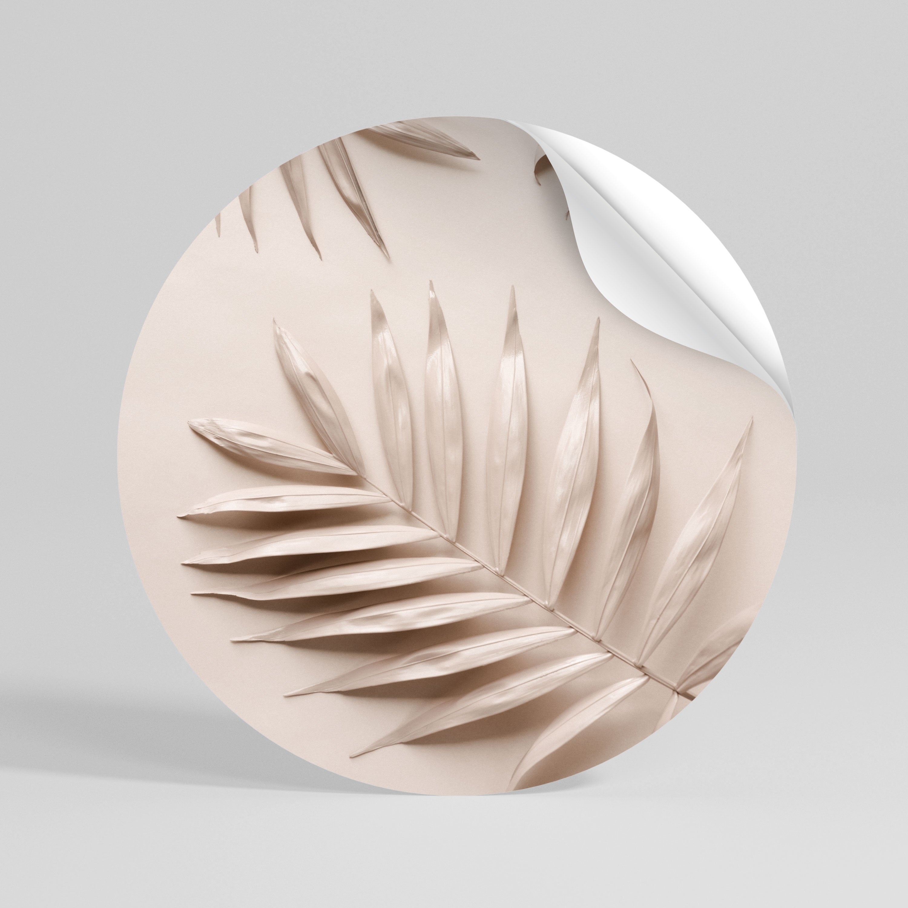 PINK PALM DREAMS Naklejka - okrągła