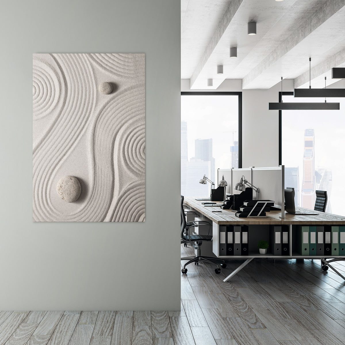 SANDSWIRL SERENITY Pionowy obraz na płótnie