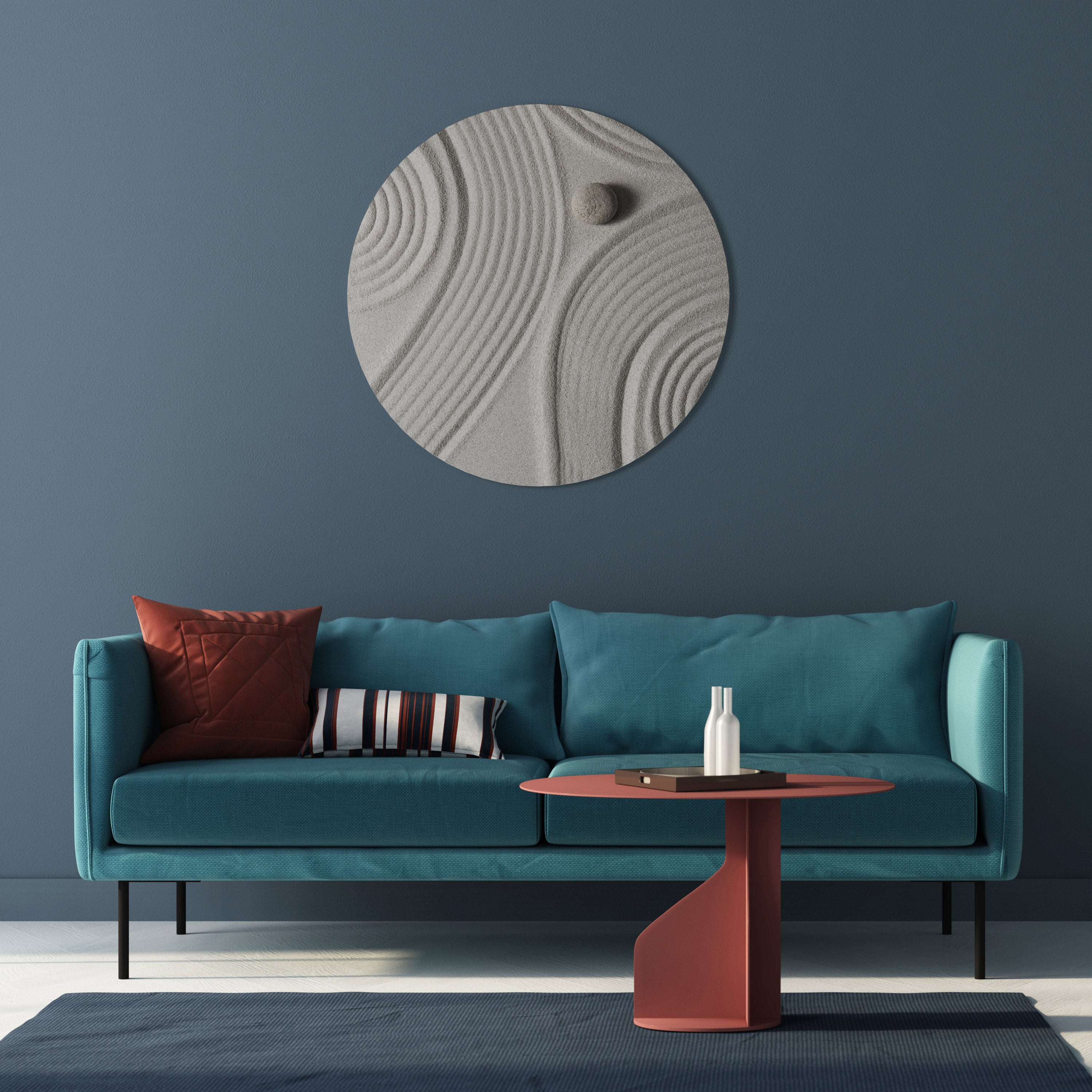 SANDSWIRL SERENITY Obraz okrągły
