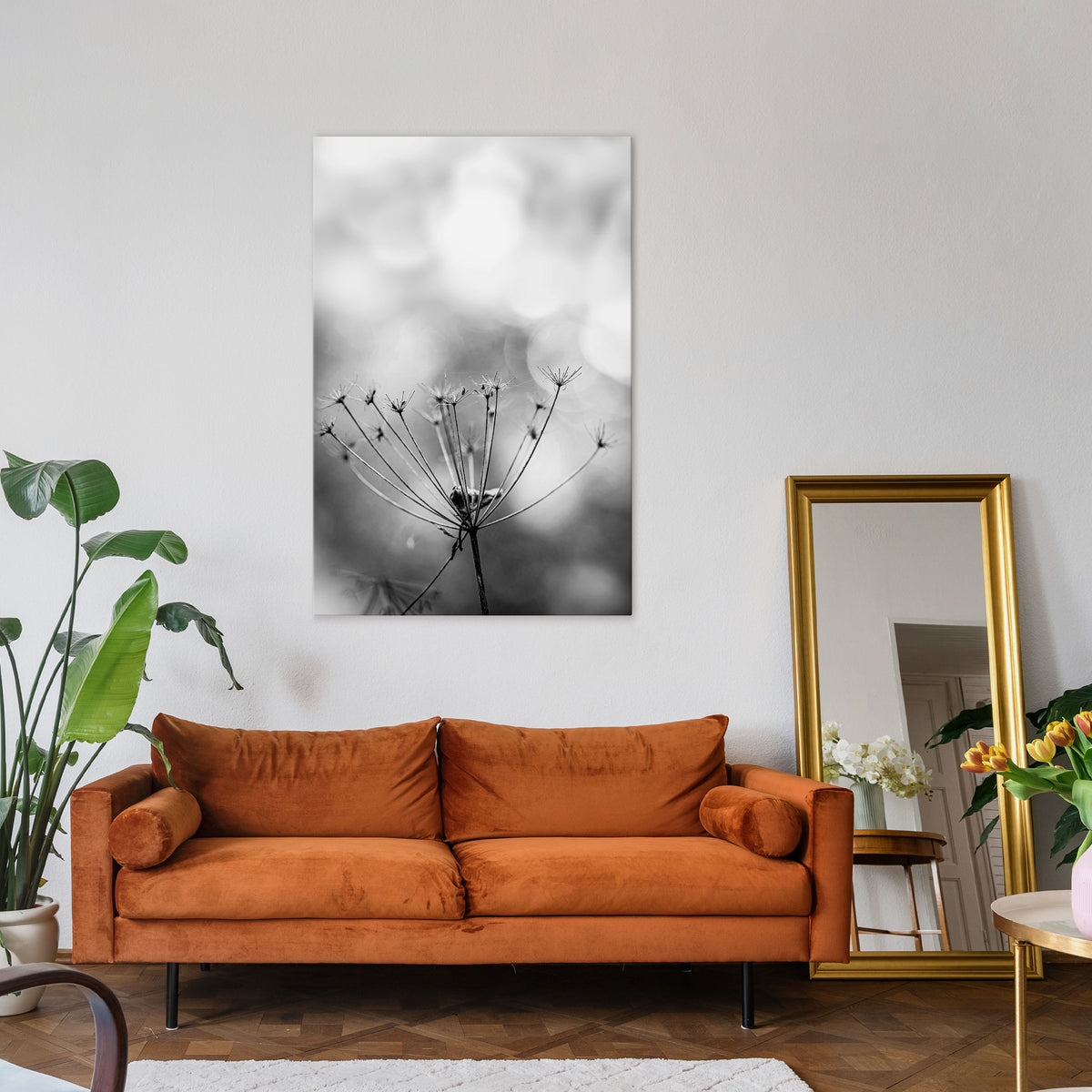 MINIMALIST BLOOM Pionowy obraz na płótnie