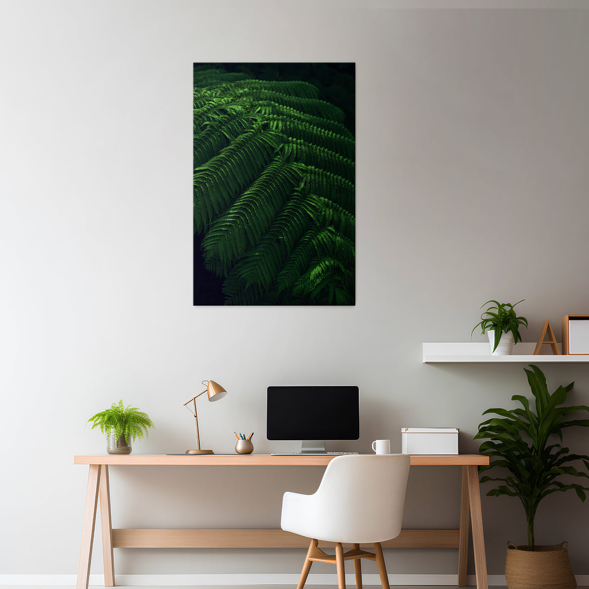 FERN FANTASY Pionowy obraz na płótnie