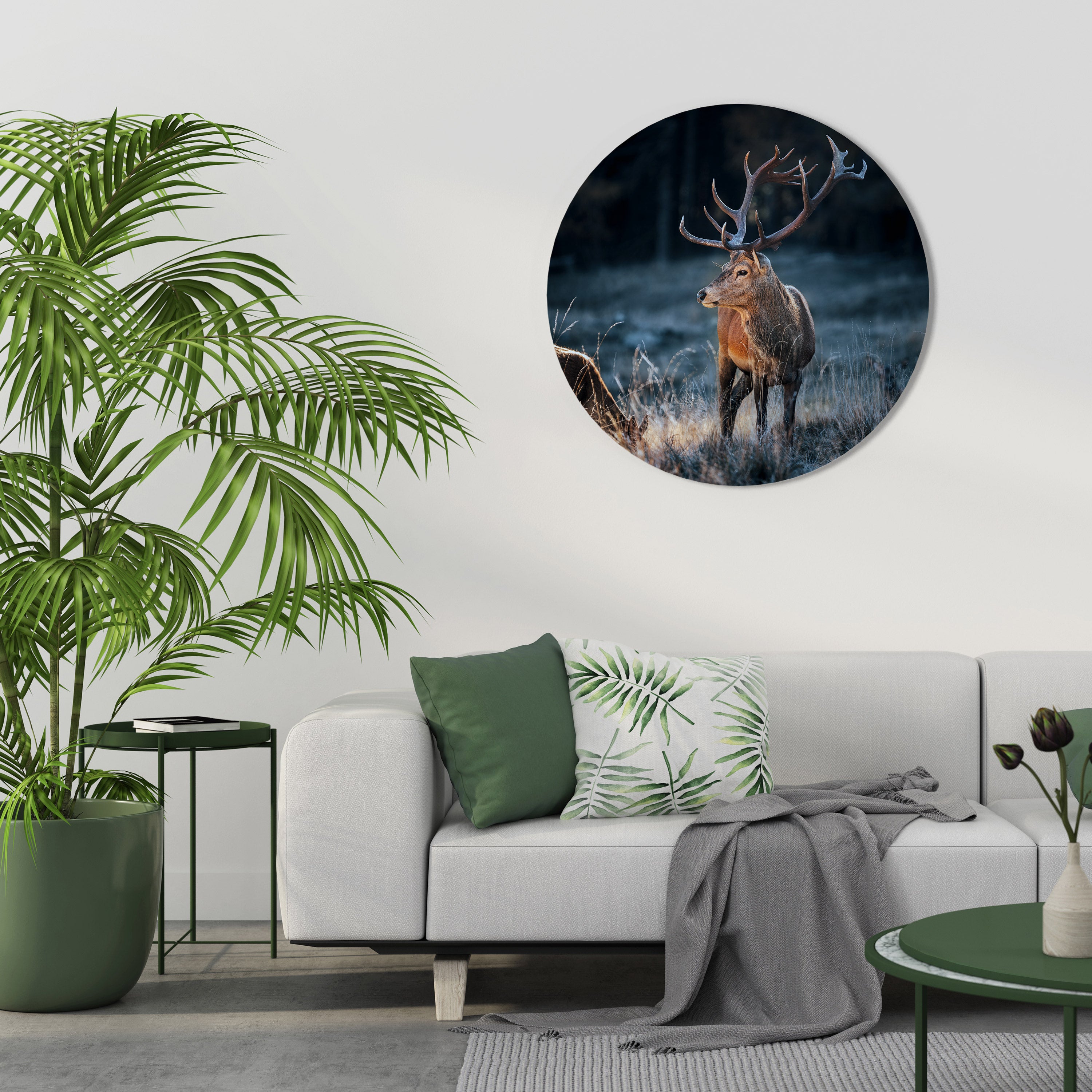 ANTLERED REGALITY Obraz okrągły