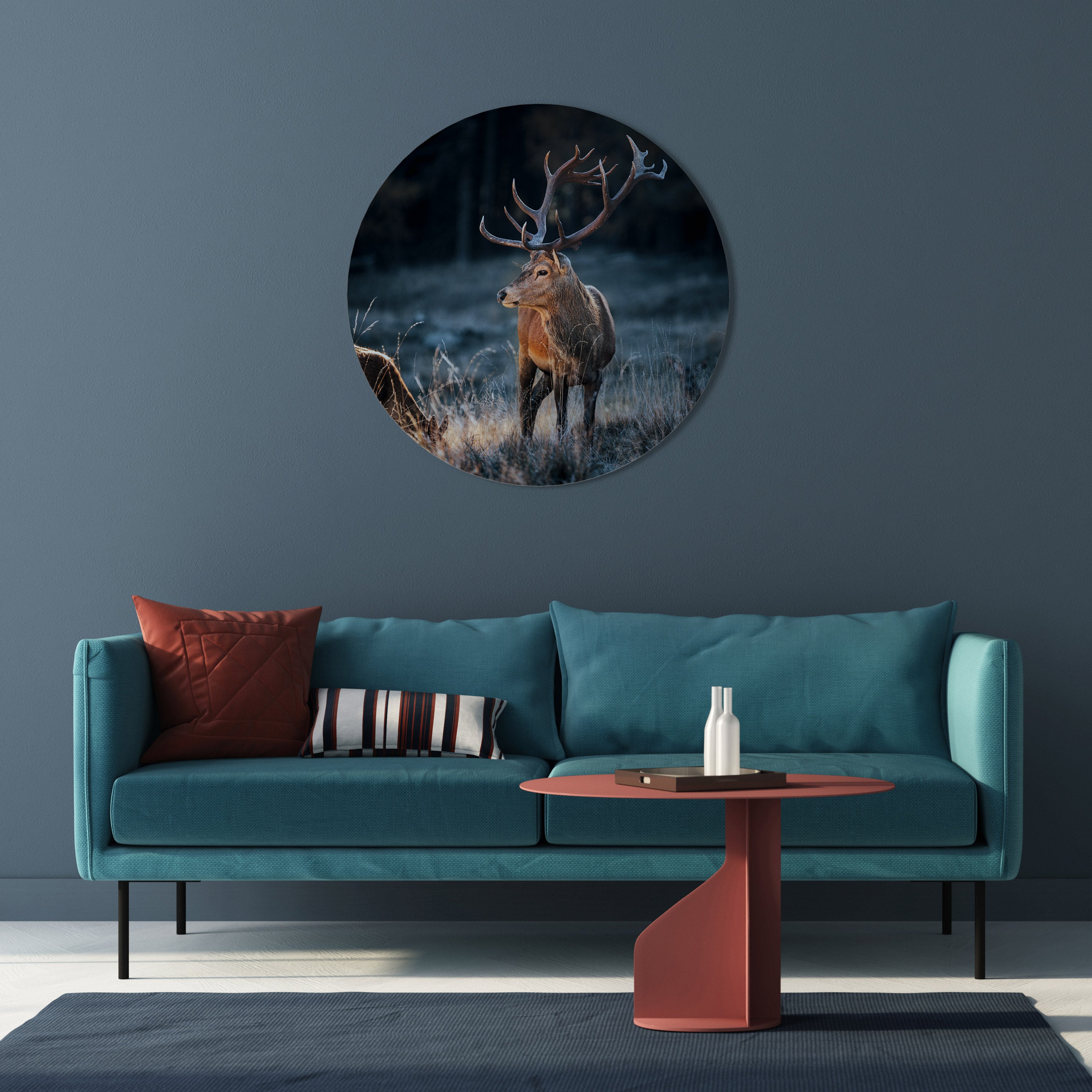 ANTLERED REGALITY Obraz okrągły