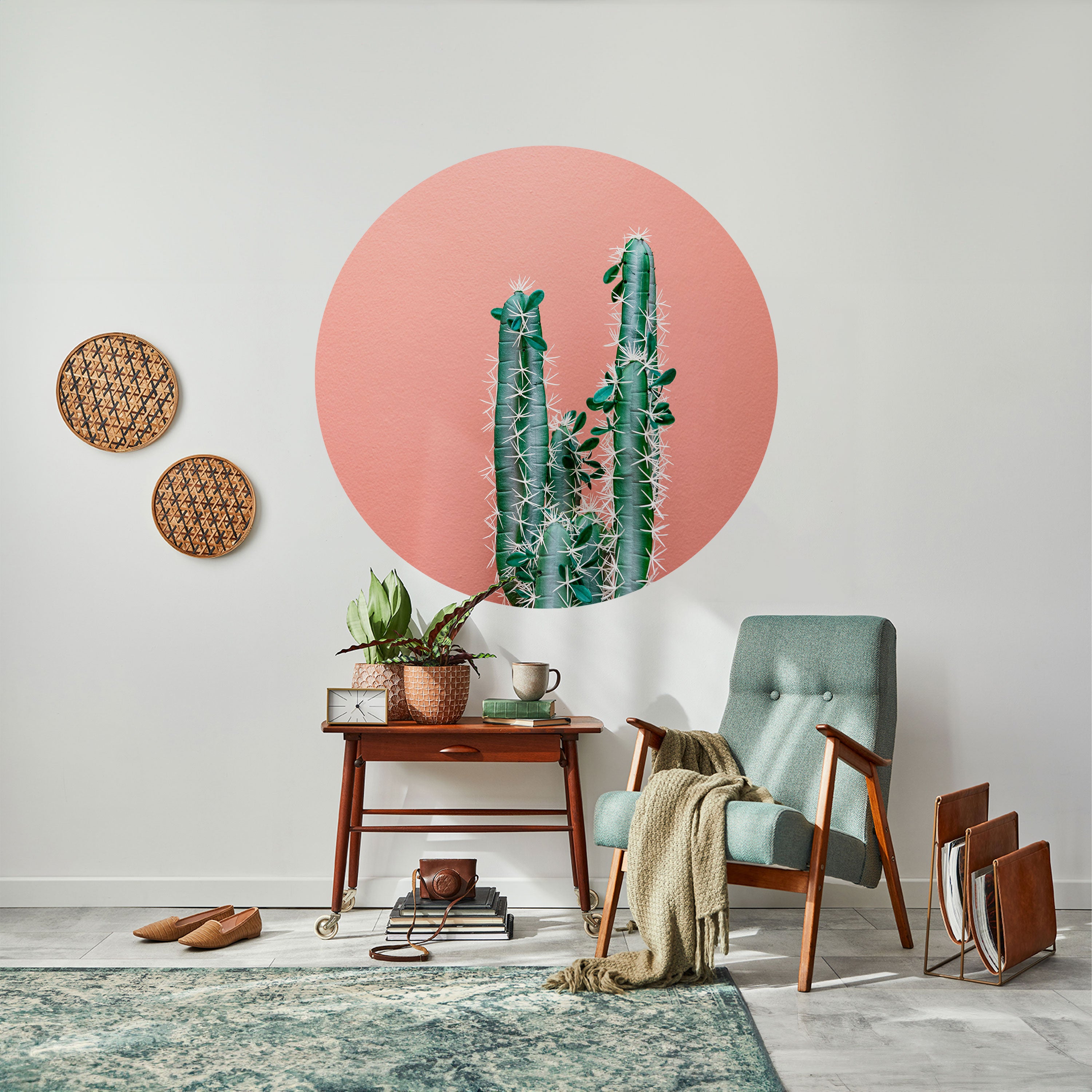 LORD CACTUS Naklejka okrągła