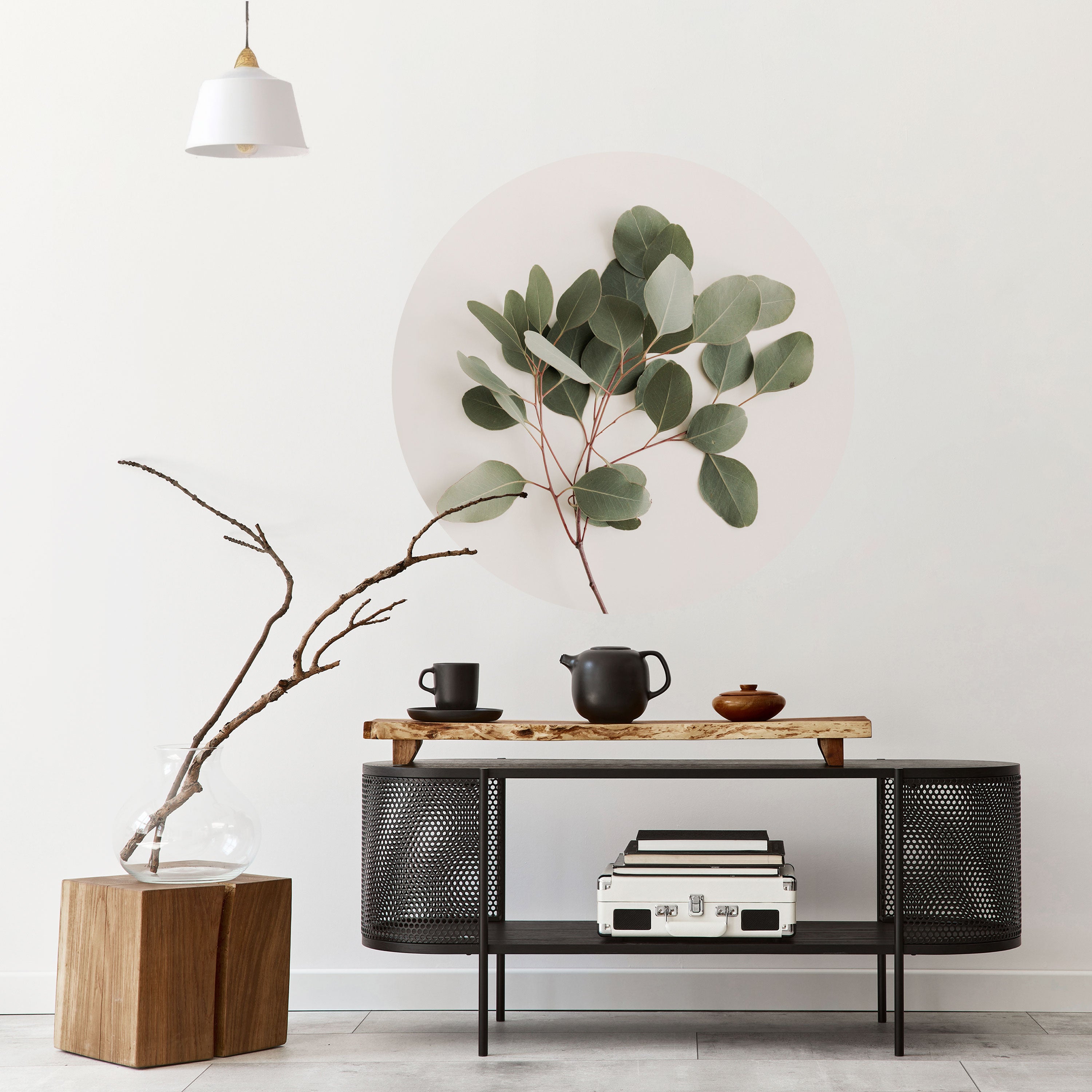 EUCALYPTUS BRANCH Naklejka okrągła