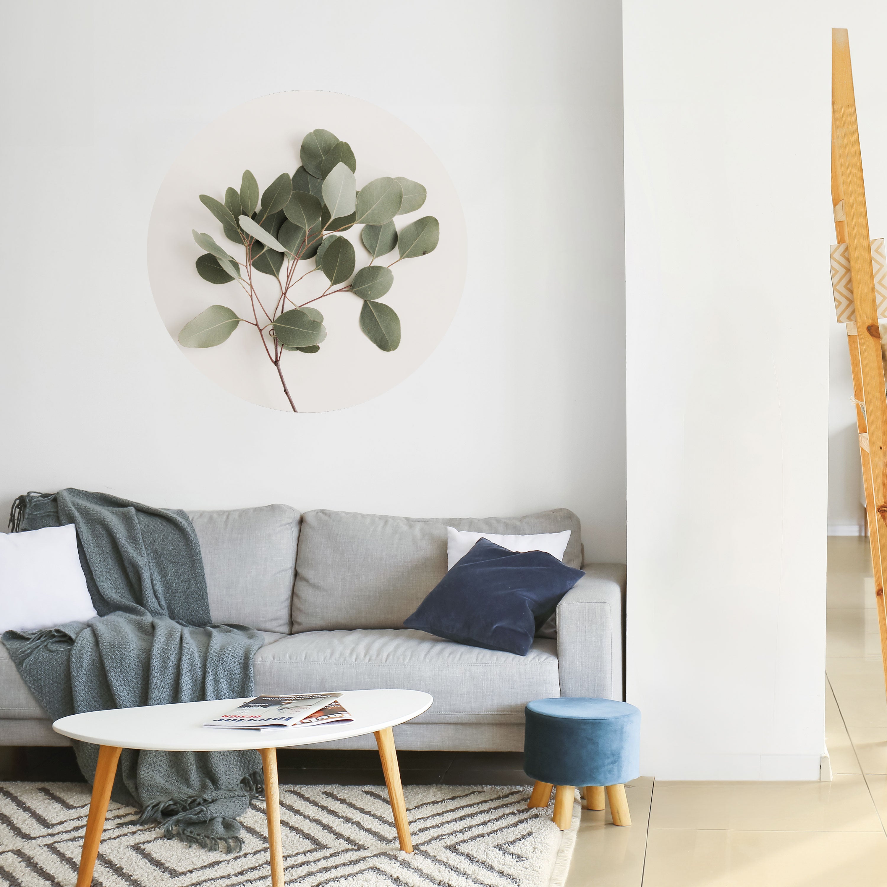 EUCALYPTUS BRANCH Naklejka okrągła