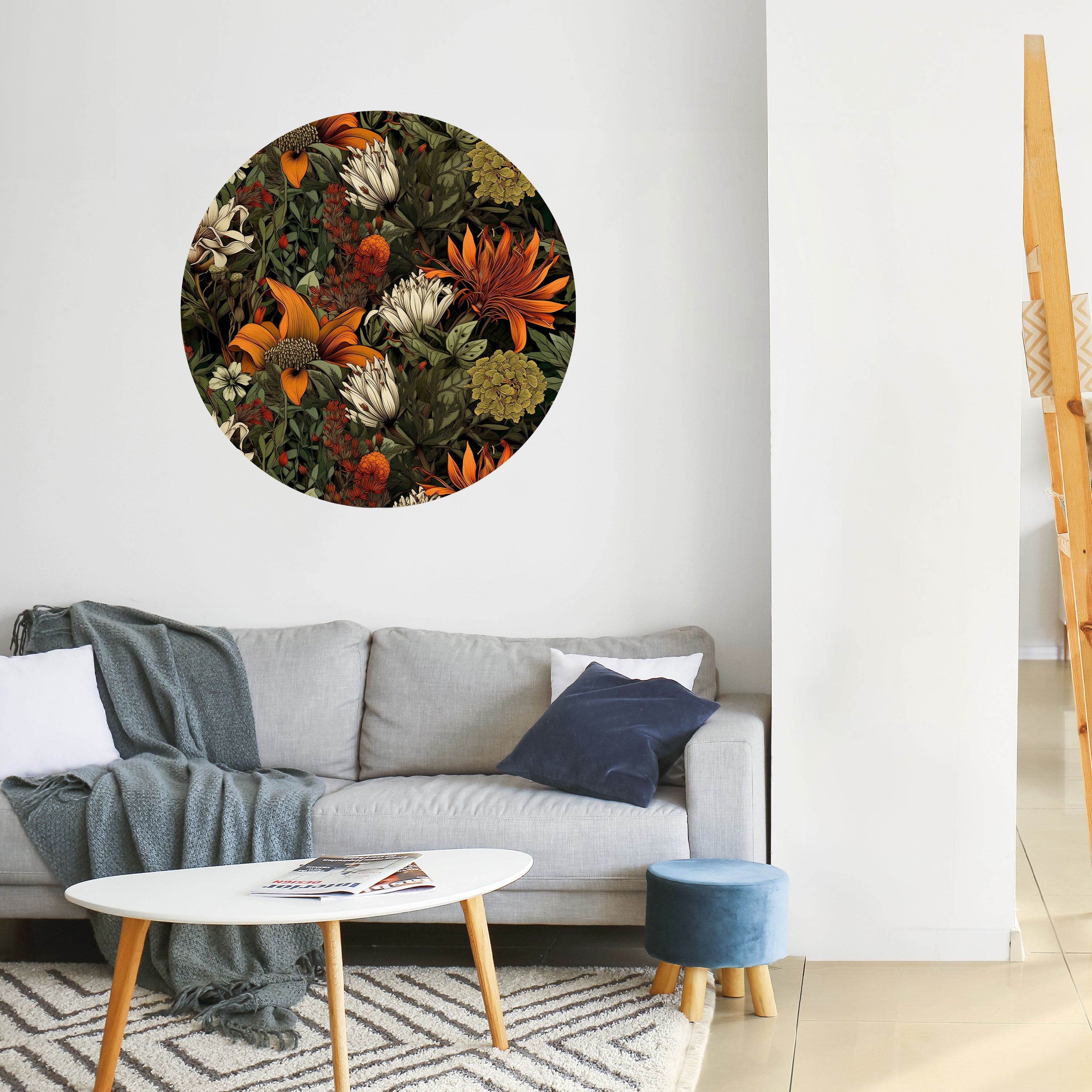 DAWN BLOOM Naklejka okrągła