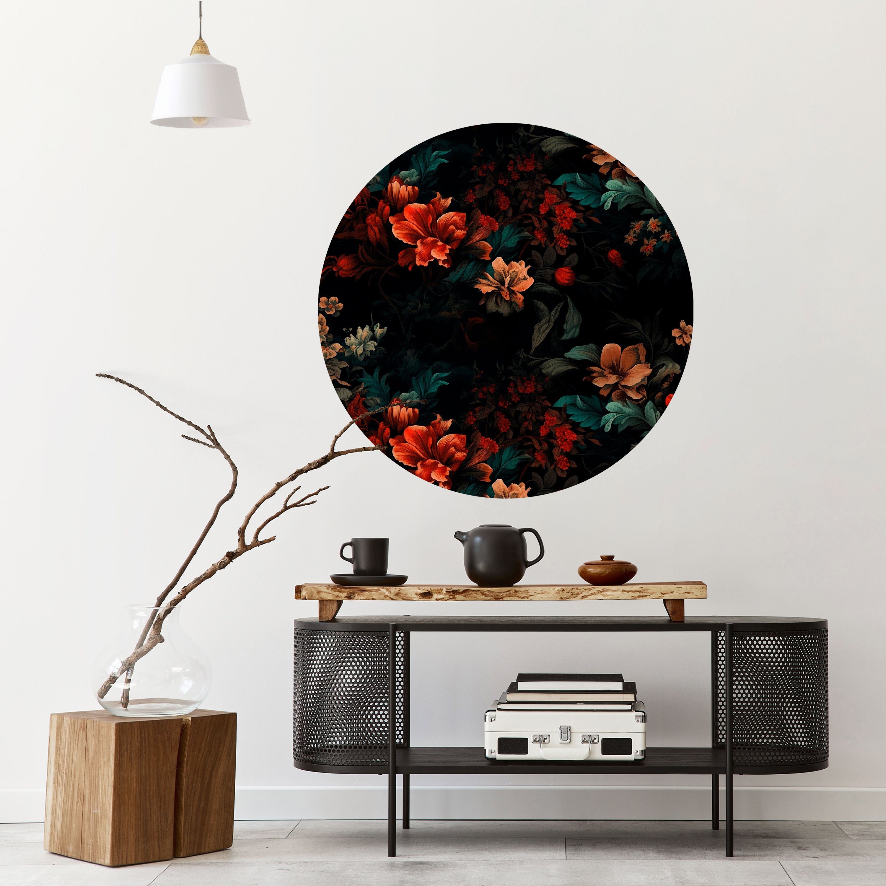 IMAGINARY BLOSSOM Naklejka okrągła