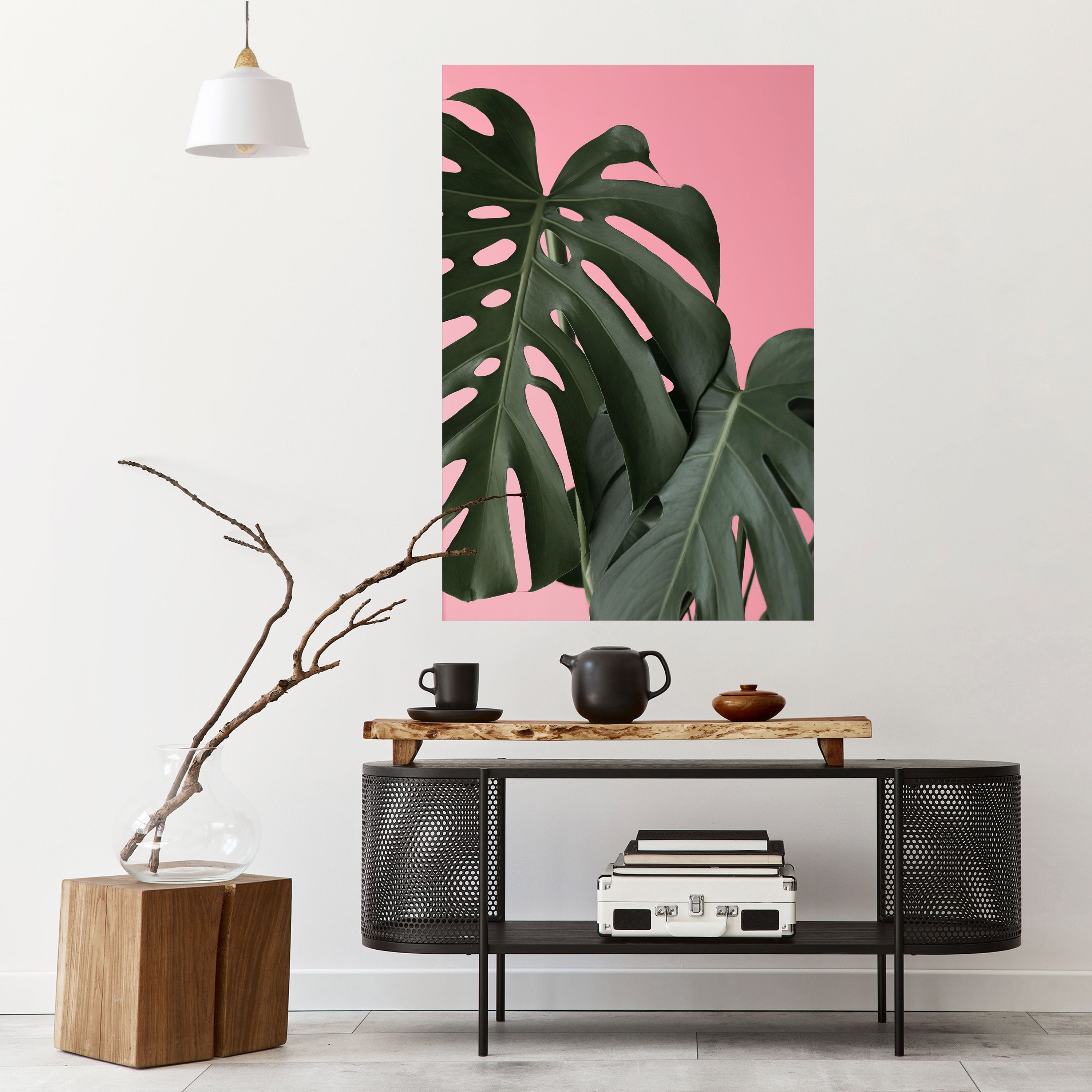 LADY MONSTERA Naklejka/Plakat pionowy