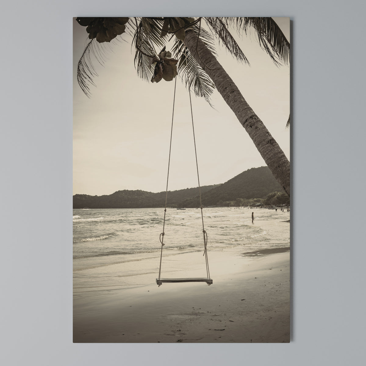 SUNSET SWING SORROW Pionowy obraz na płótnie