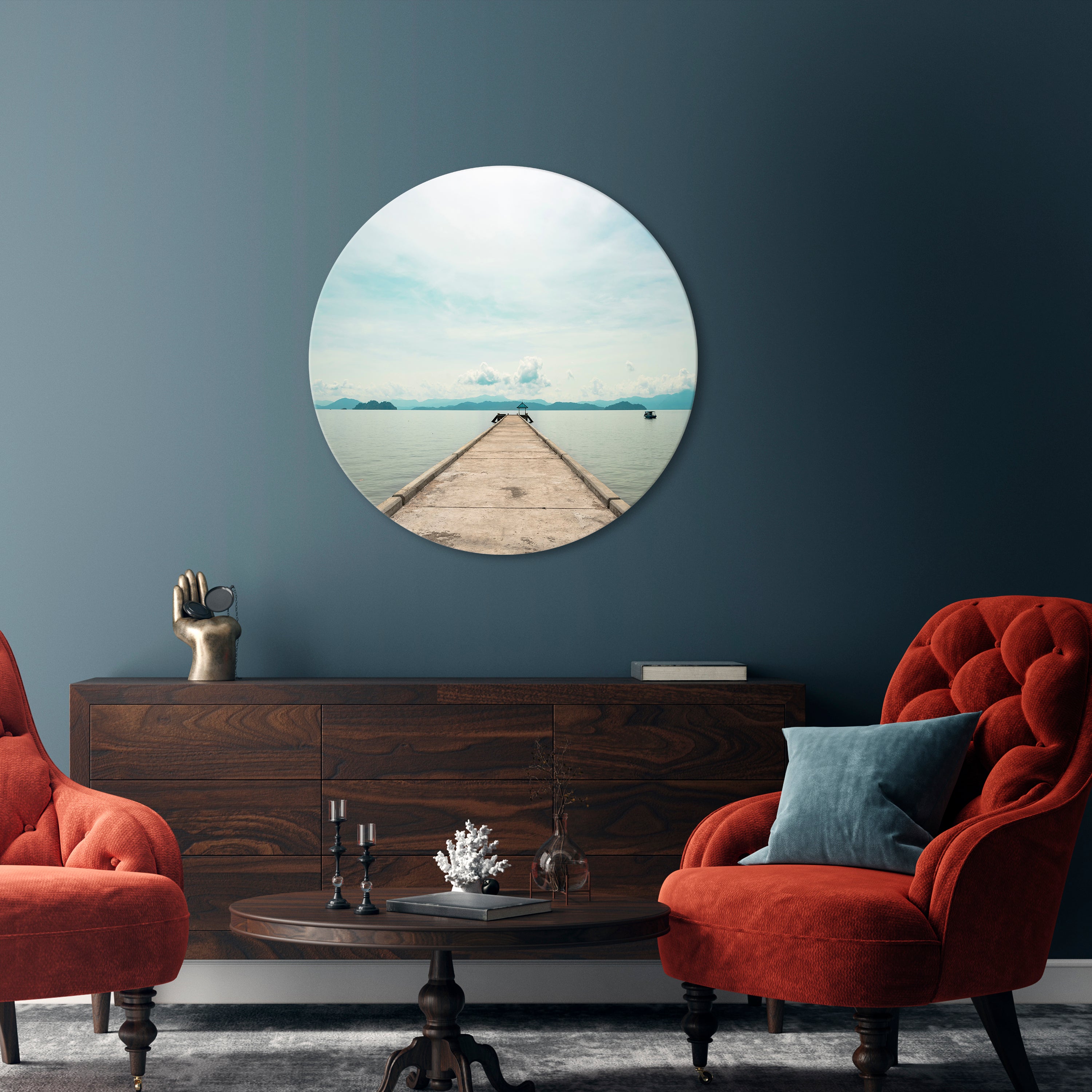 AQUA HORIZON Obraz okrągły