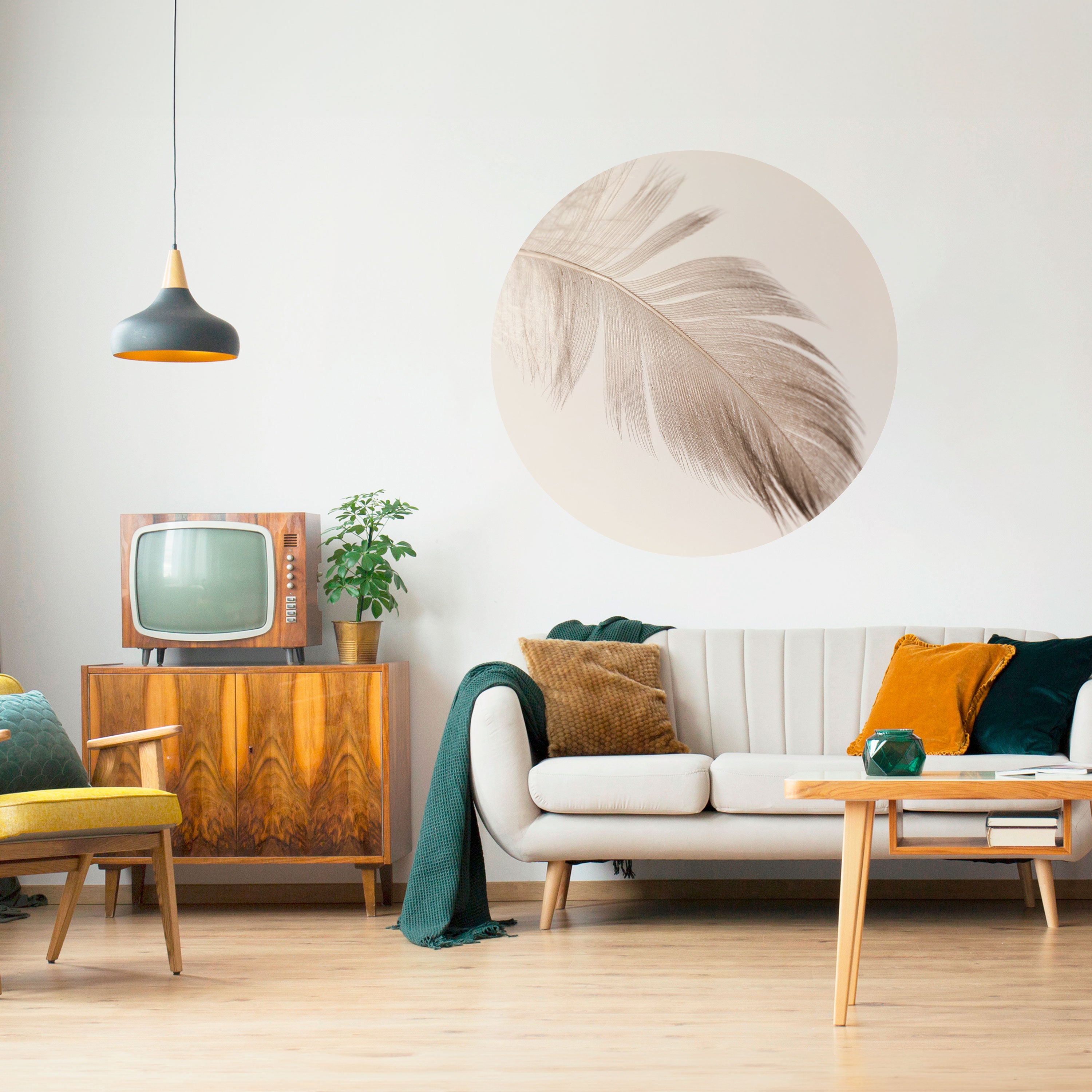 GRACEFULNESS PRECISION Naklejka okrągła