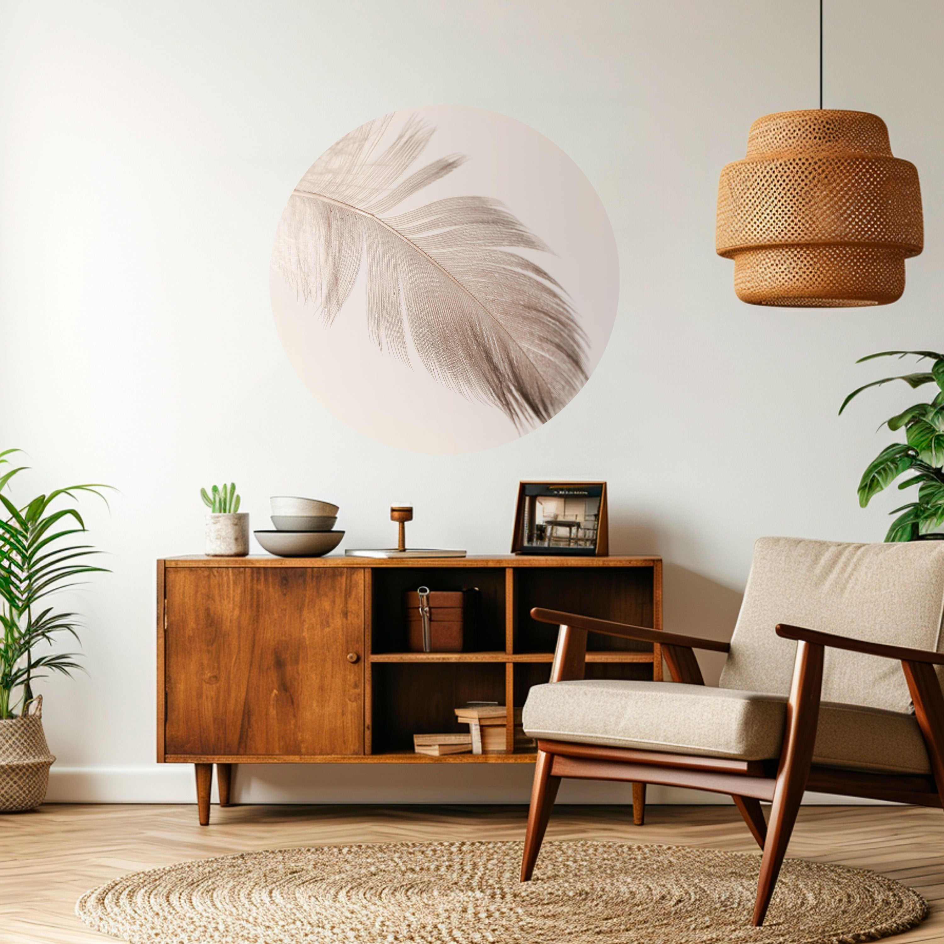 GRACEFULNESS PRECISION Naklejka okrągła