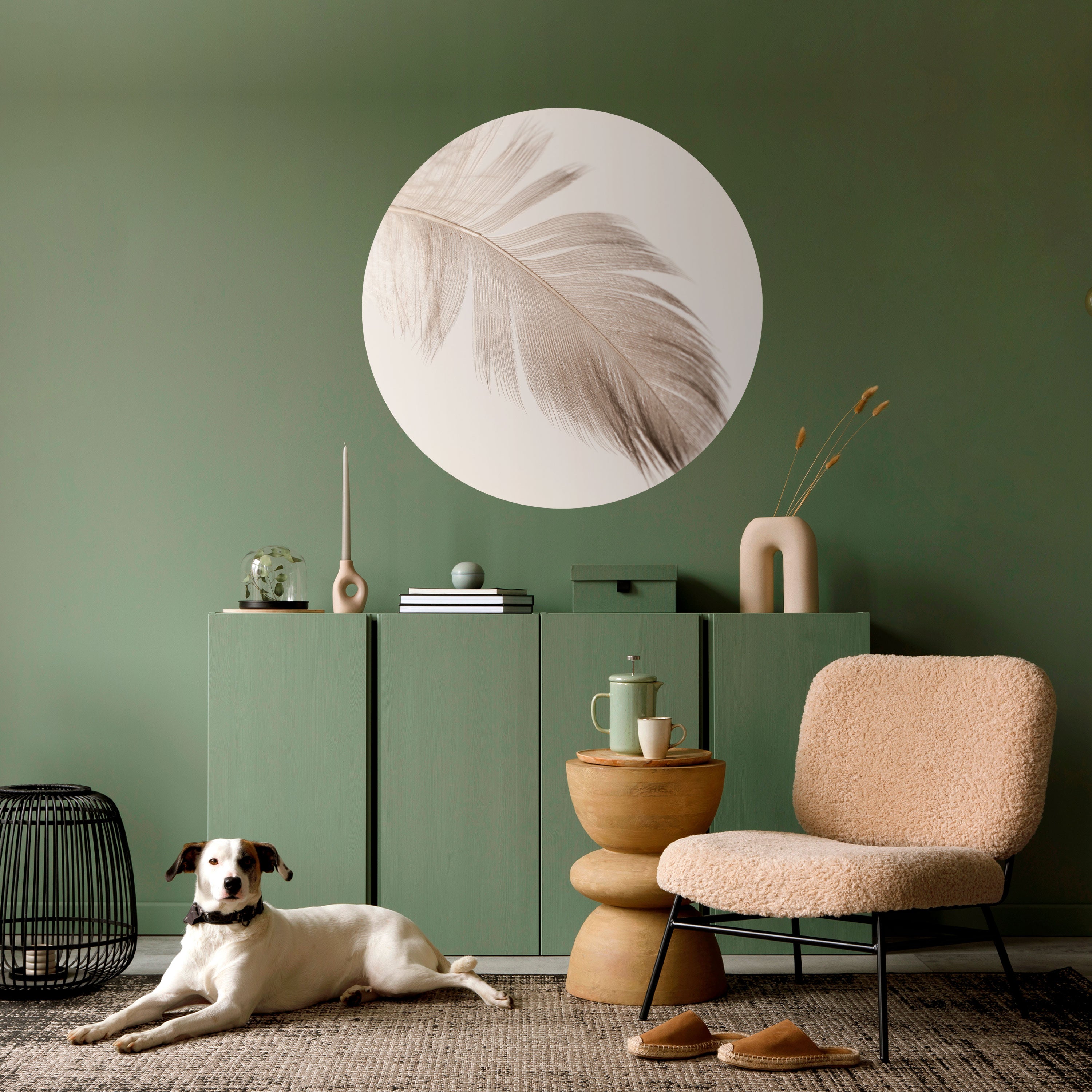 GRACEFULNESS PRECISION Naklejka okrągła