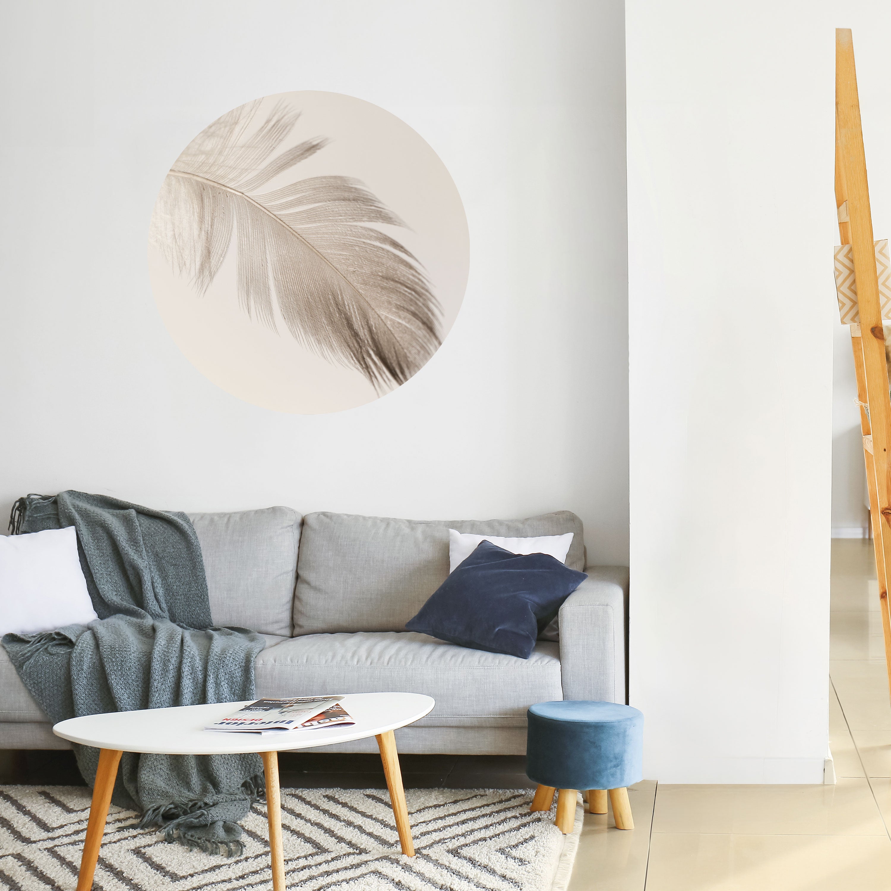 GRACEFULNESS PRECISION Naklejka okrągła