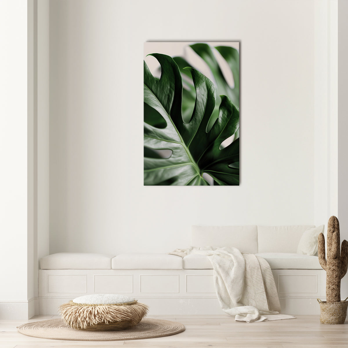SHARP MONSTERA Pionowy obraz na płótnie