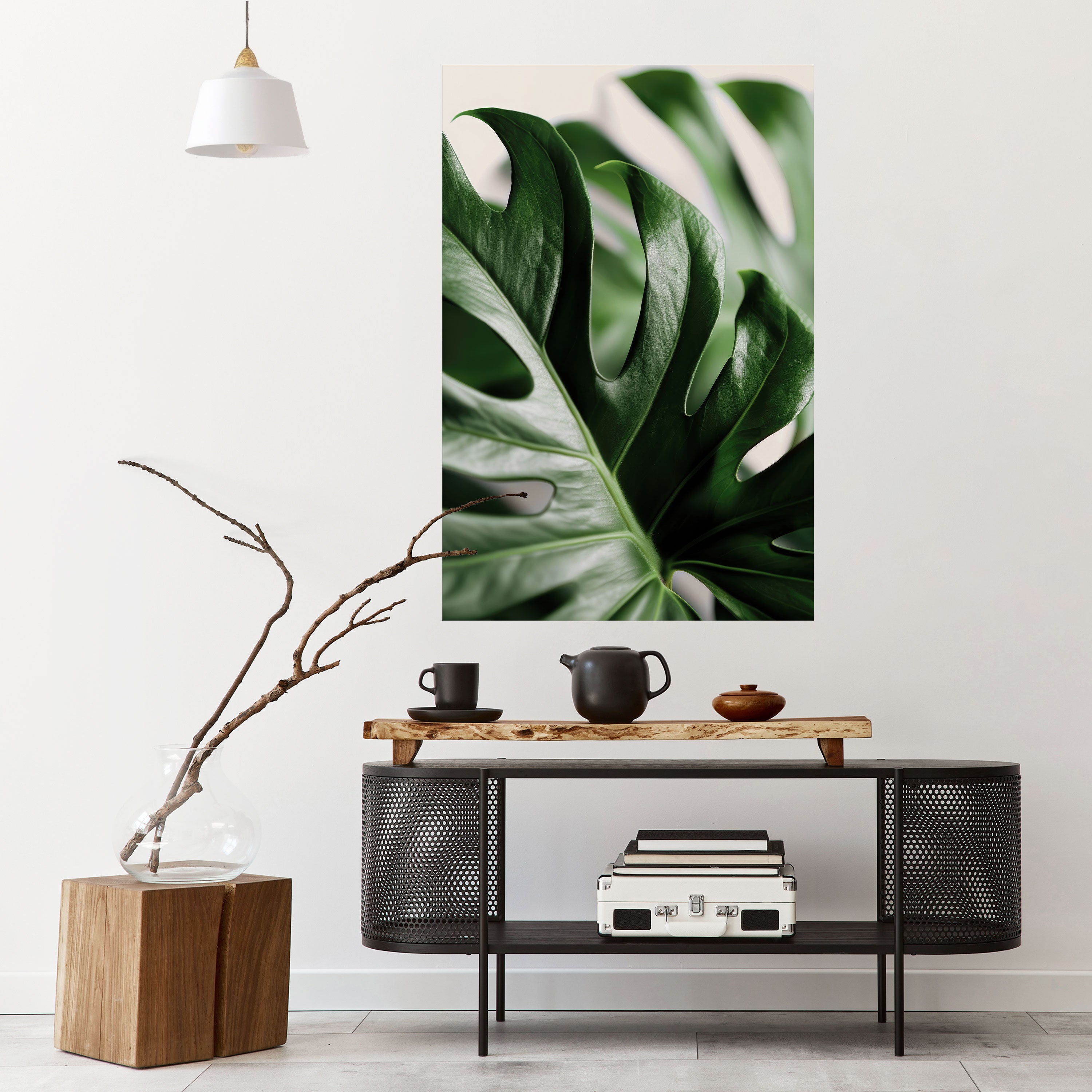 SHARP MONSTERA Naklejka/Plakat pionowy