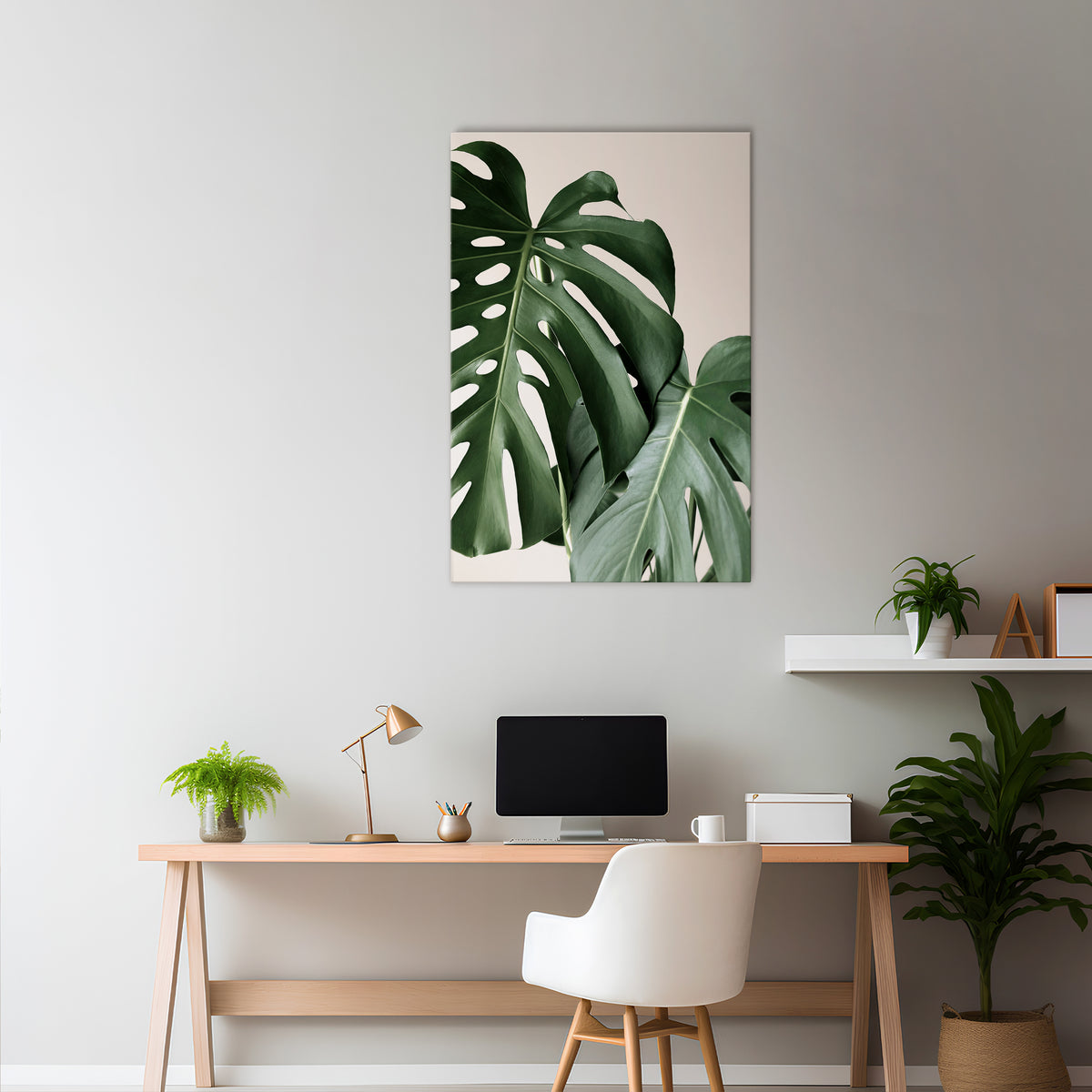 MONSTERA ACCURACY Pionowy obraz na płótnie