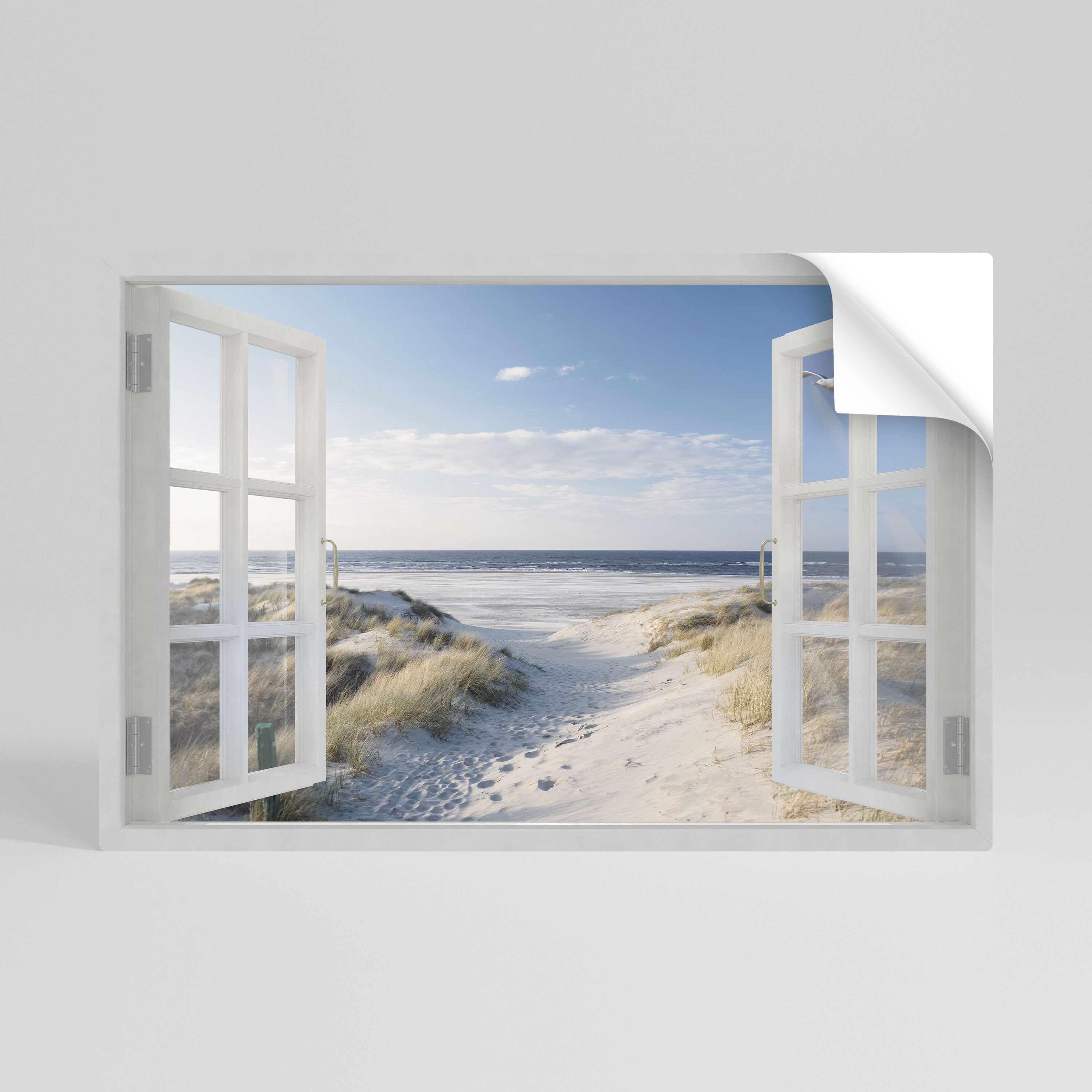WINDOW TO WANDER Naklejka/Plakat poziomy