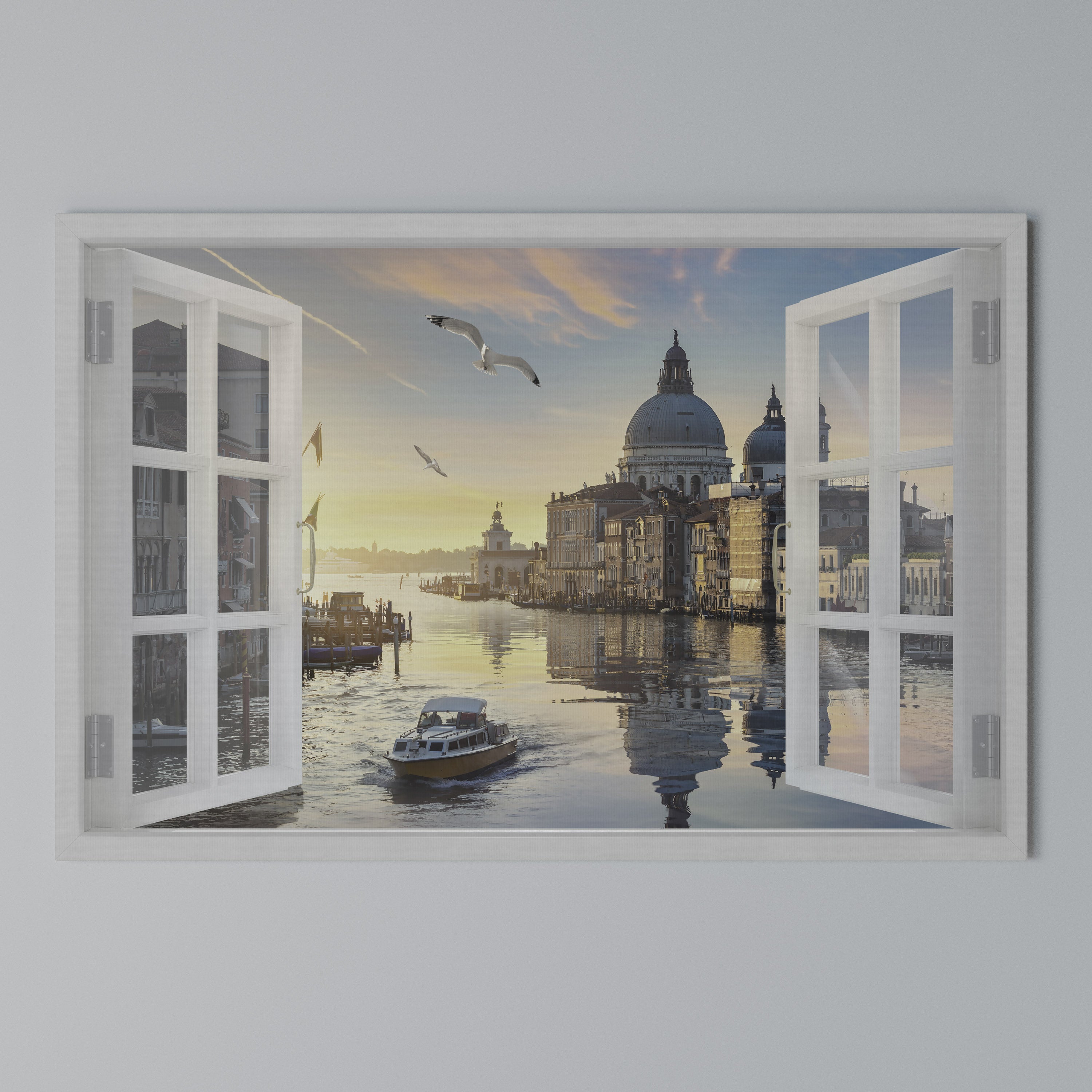 WINDOW TO VENICE Poziomy obraz na płótnie