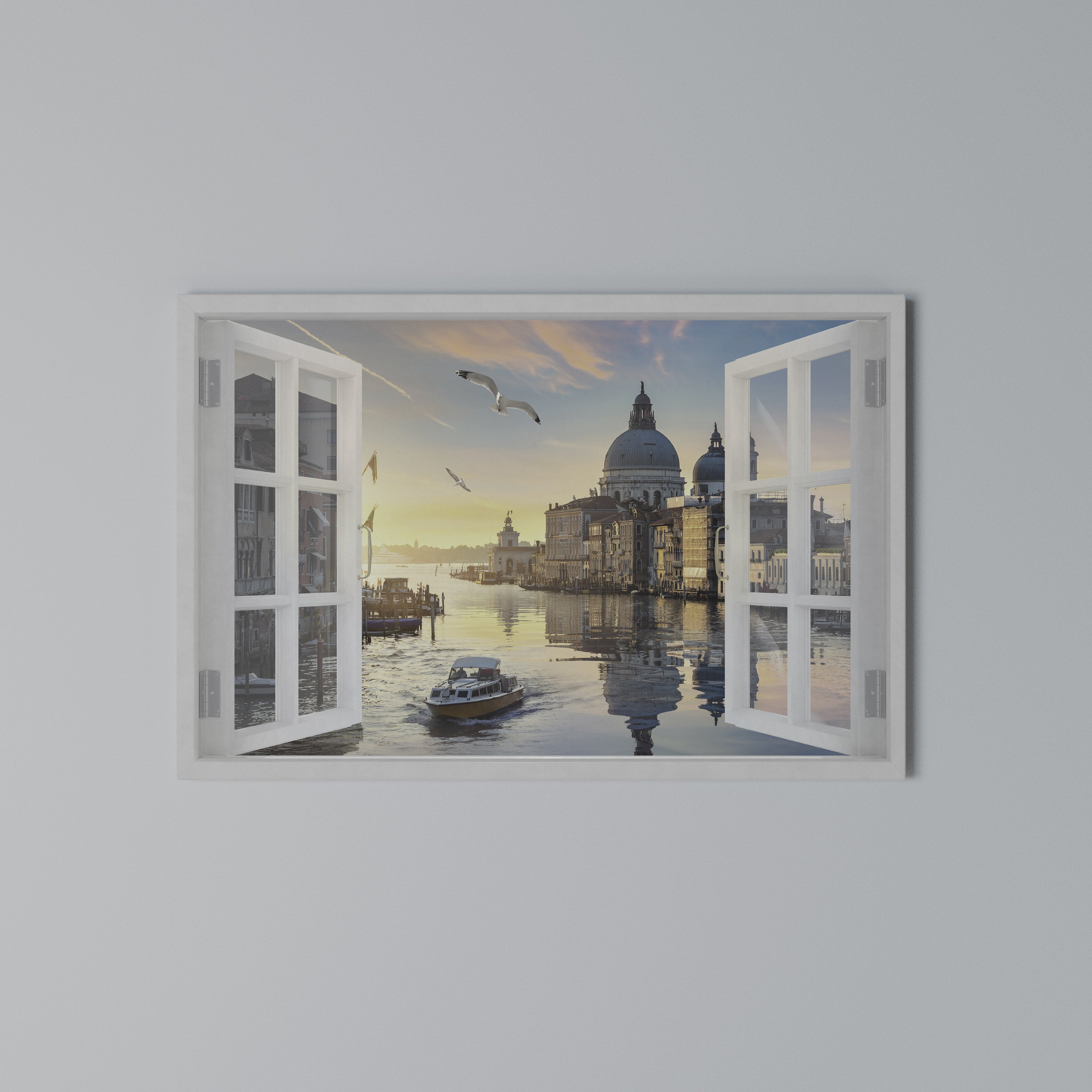 WINDOW TO VENICE Poziomy obraz na płótnie