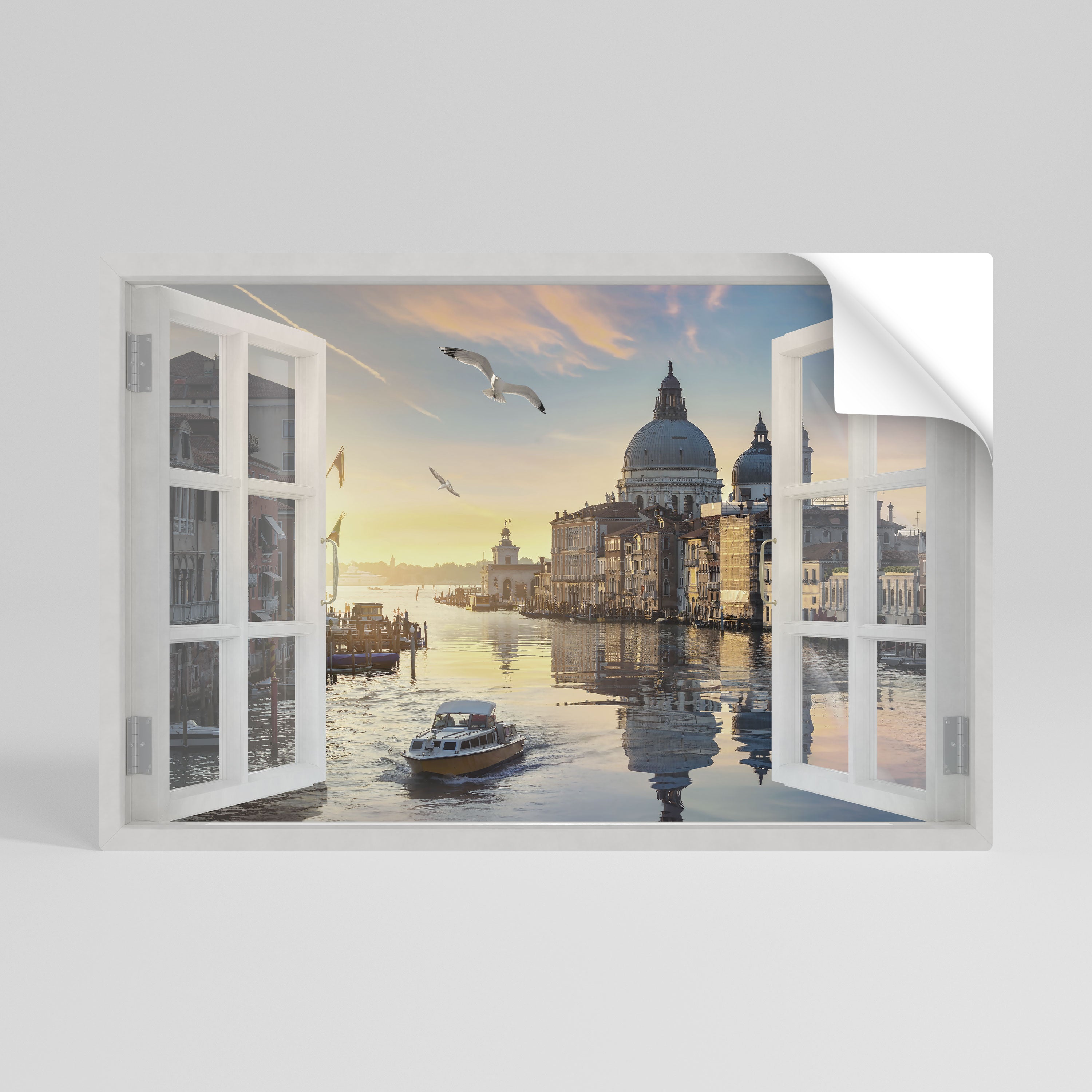 WINDOW TO VENICE Naklejka/Plakat poziomy