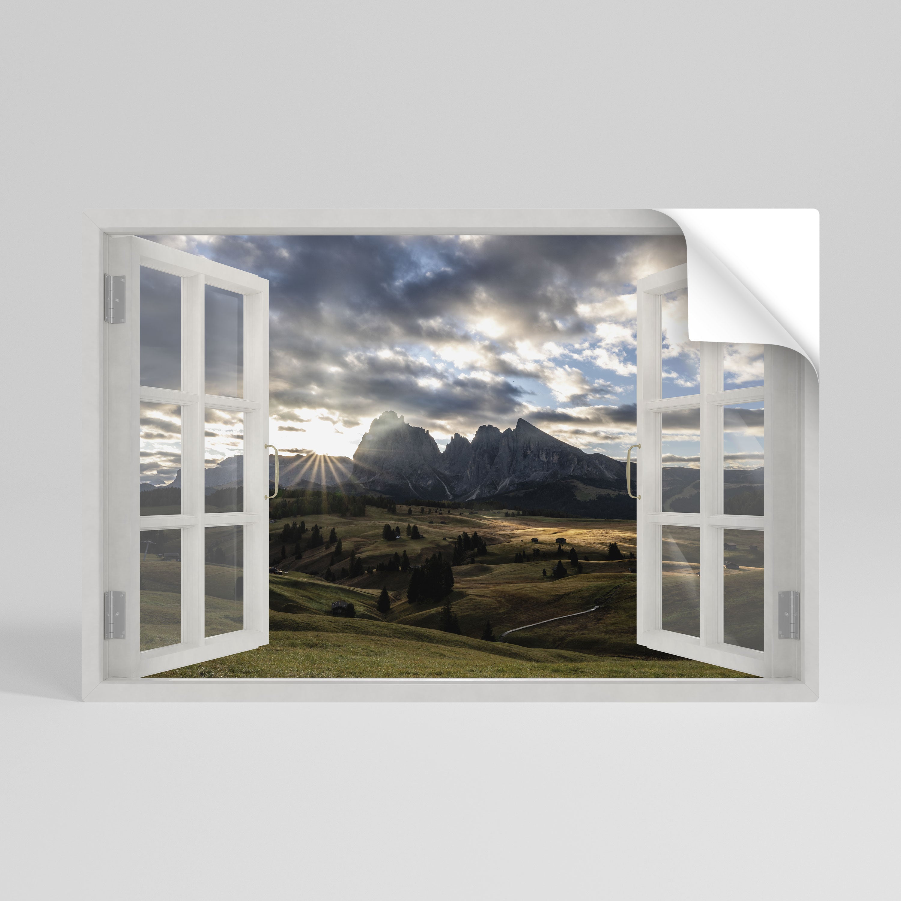 MOUNTAIN VIEWPORT Naklejka/Plakat poziomy